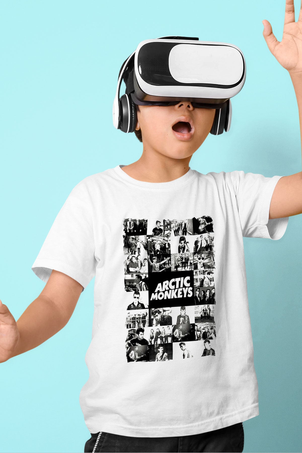 Arctic Monkeys Beyaz Unisex Çocuk Tişört