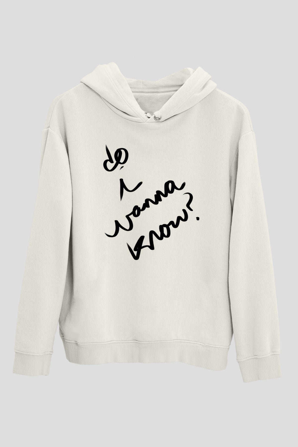 Arctic Monkeys Beyaz Unisex Kapüşonlu Sweatshirt