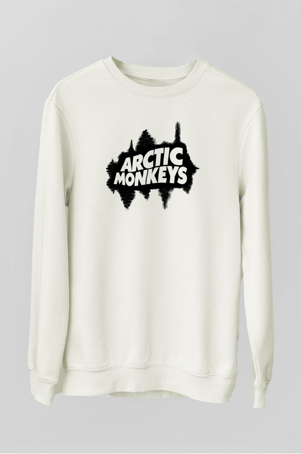Arctic Monkeys Beyaz Unisex Sweatshirt