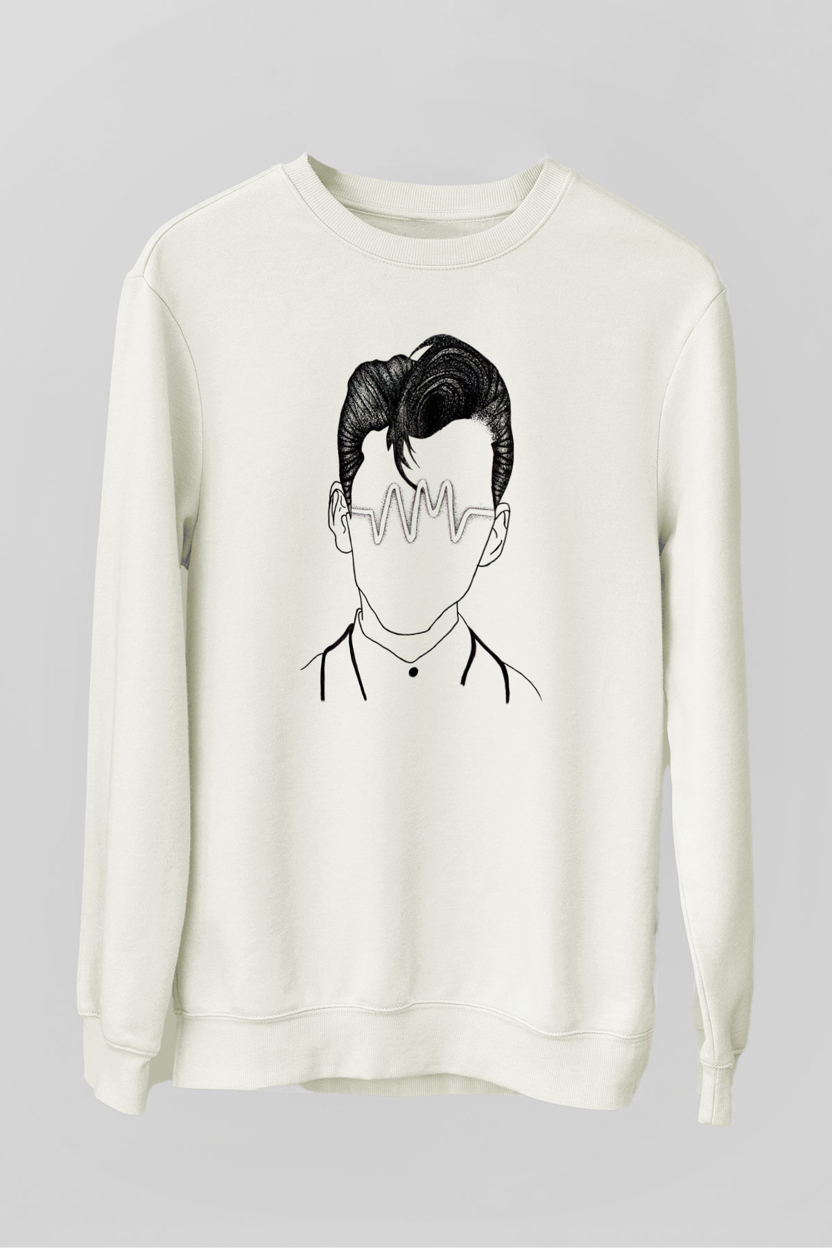 Arctic Monkeys Beyaz Unisex Sweatshirt