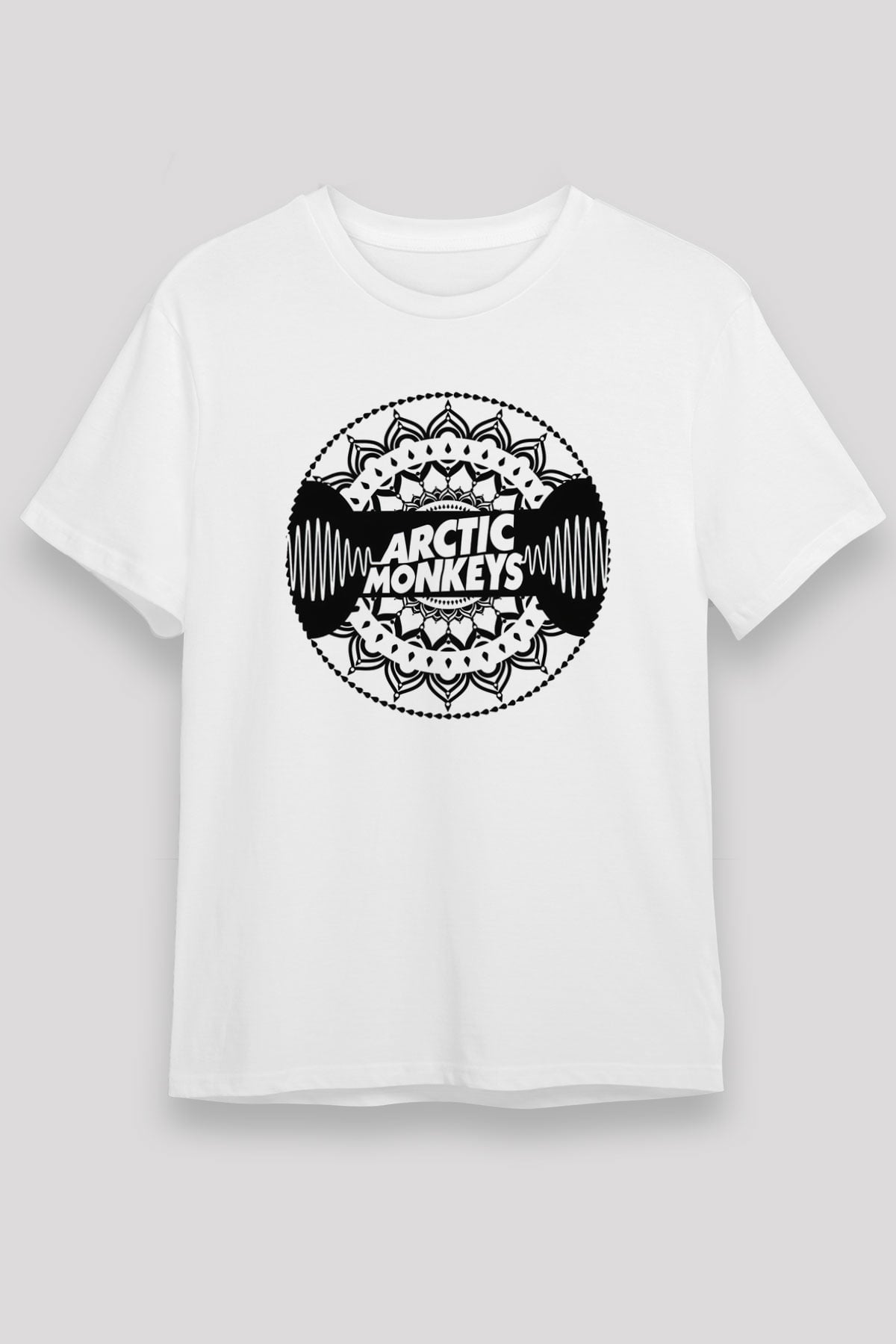 Arctic Monkeys Beyaz Unisex Tişört T-Shirt - TişörtFabrikası