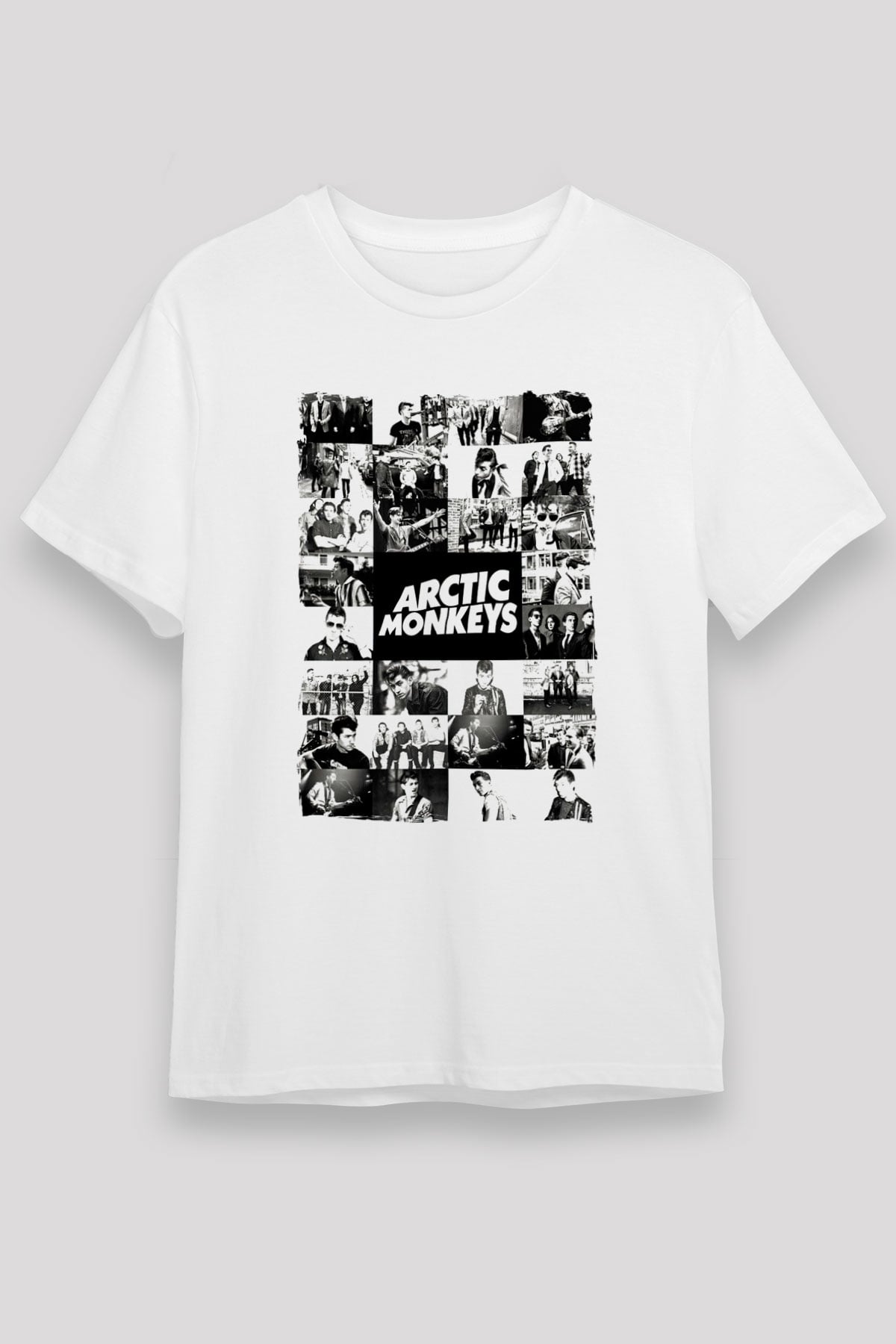 Arctic Monkeys Beyaz Unisex Tişört T-Shirt - TişörtFabrikası