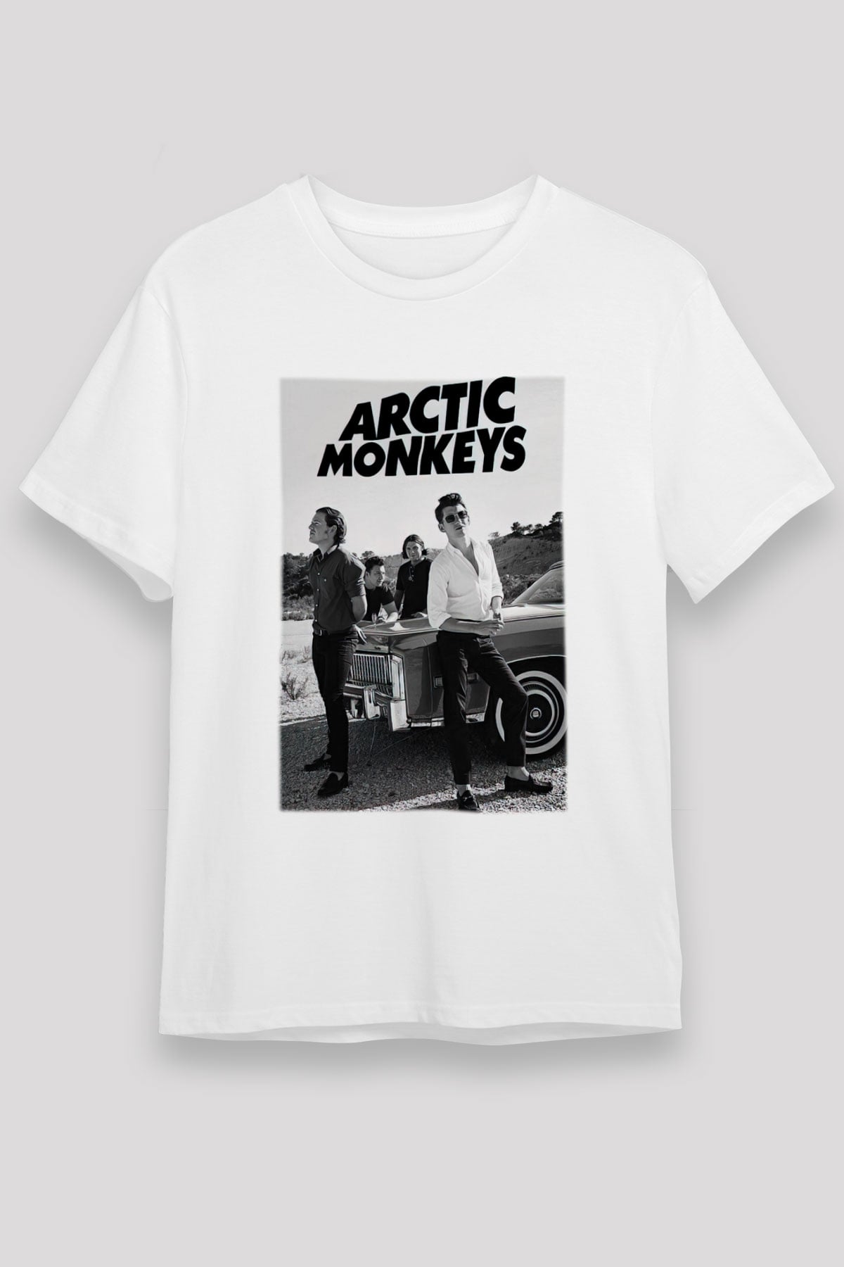 Arctic Monkeys Beyaz Unisex Tişört T-Shirt - TişörtFabrikası