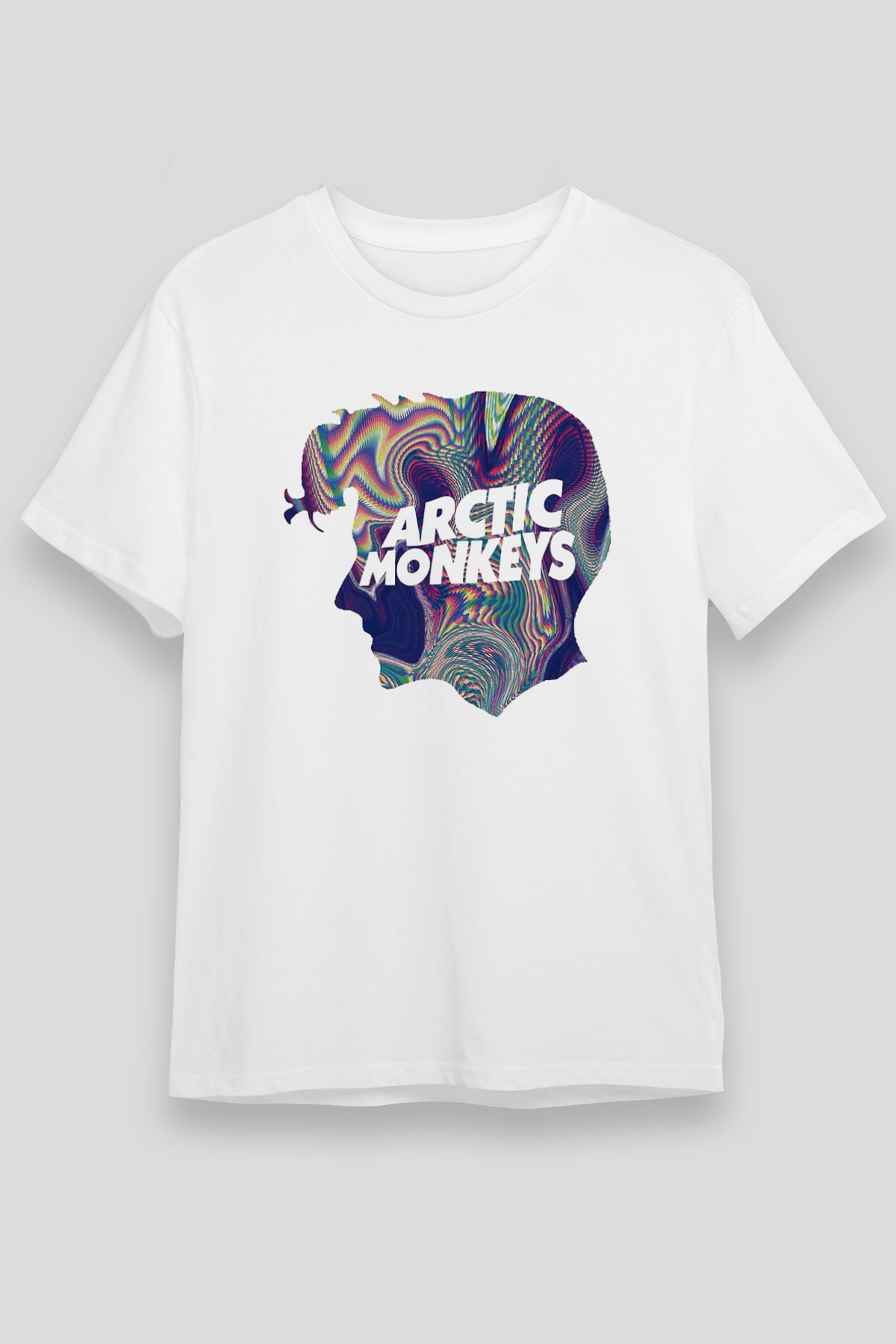 Arctic Monkeys Beyaz Unisex Tişört T-Shirt - TişörtFabrikası