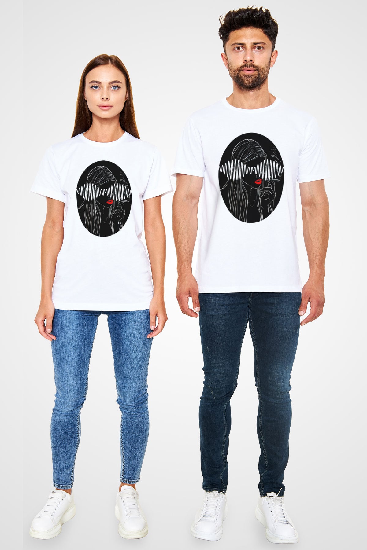 Arctic Monkeys Beyaz Unisex Tişört T-Shirt - TişörtFabrikası