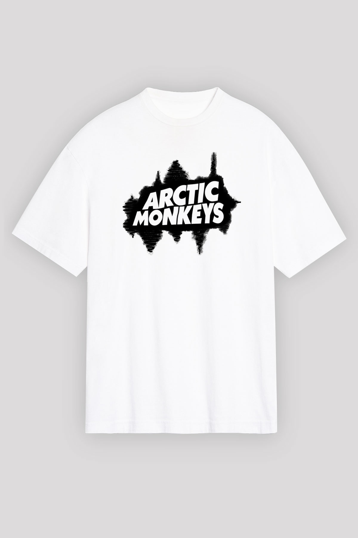 Arctic Monkeys Beyaz Unisex Tişört T-Shirt - TişörtFabrikası
