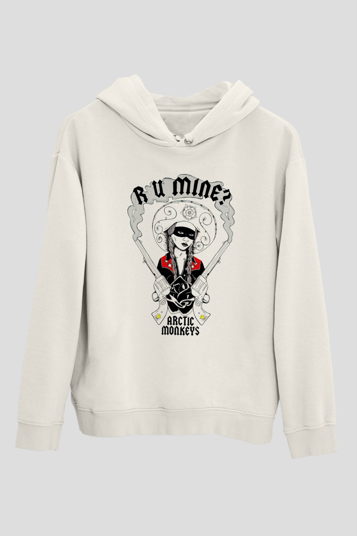 Arctic Monkeys R U Mine Beyaz Unisex Kapüşonlu Sweatshirt