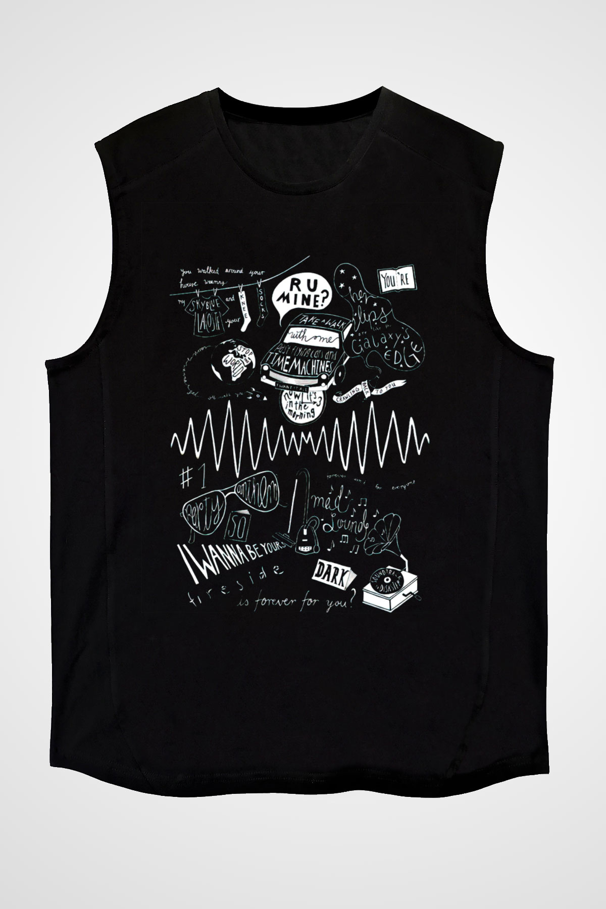 Arctic Monkeys R U Mine Siyah Unisex Kolsuz Tişört