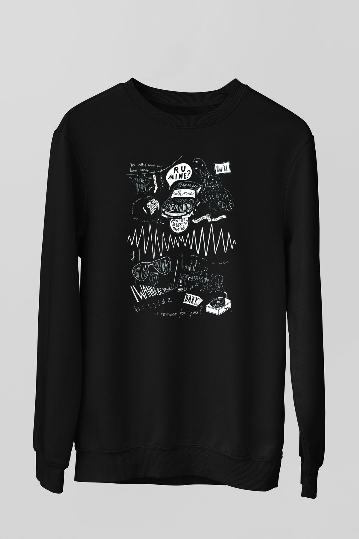 Arctic Monkeys R U Mine Siyah Unisex Sweatshirt