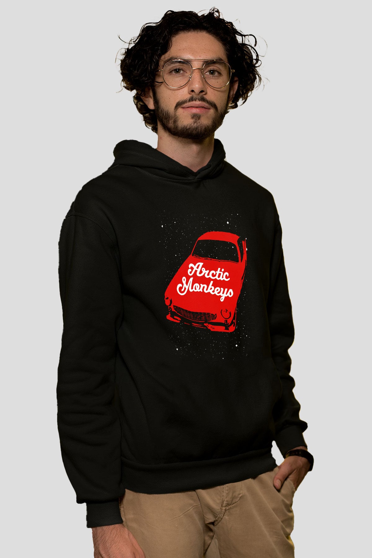 Arctic Monkeys Siyah Unisex Kapüşonlu Sweatshirt