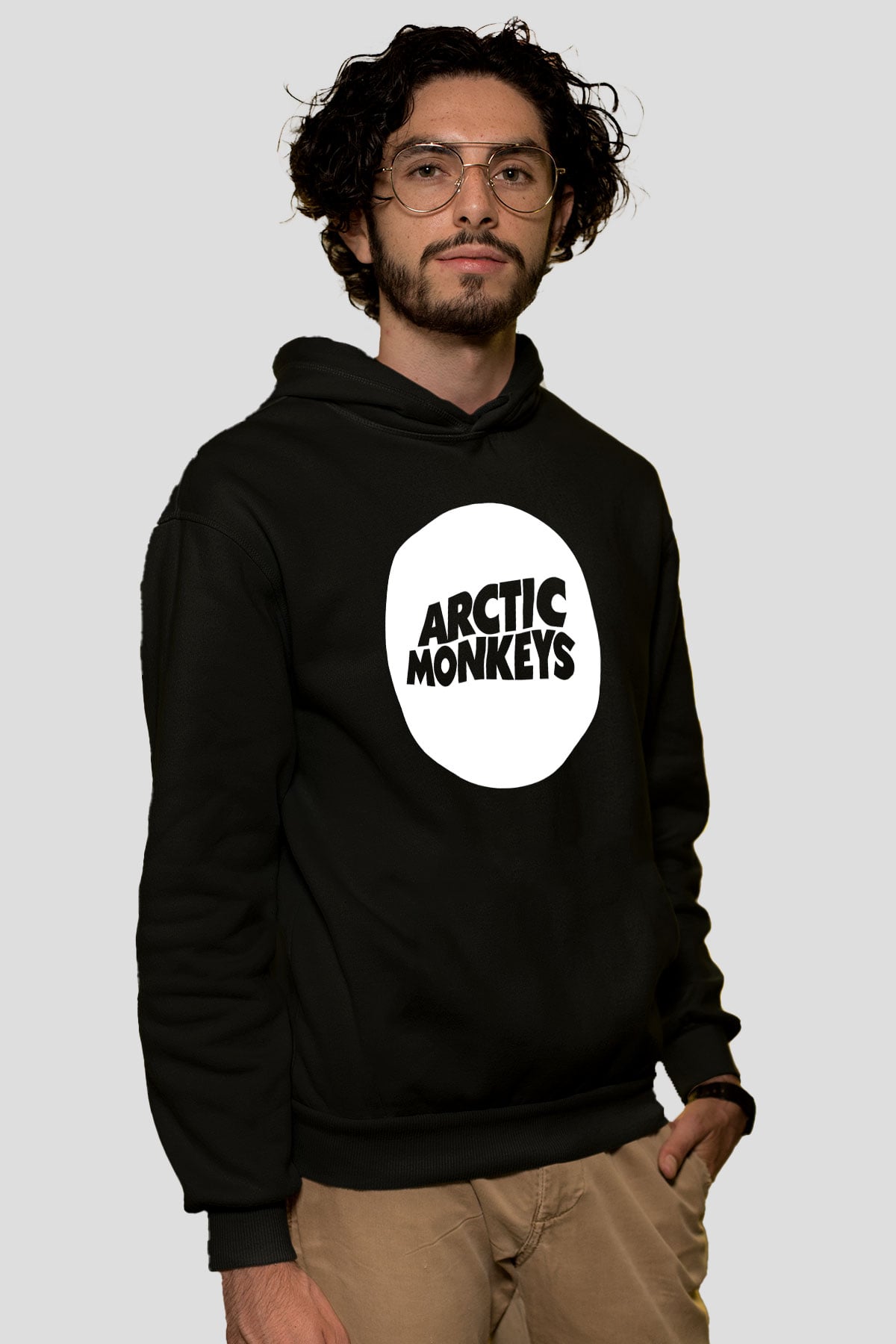 Arctic Monkeys Siyah Unisex Kapüşonlu Sweatshirt