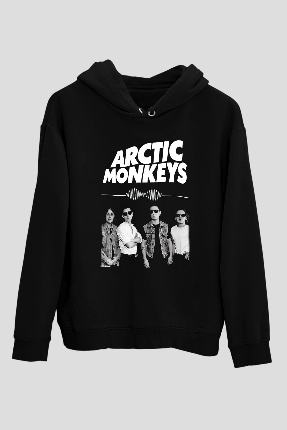 Arctic Monkeys Siyah Unisex Kapüşonlu Sweatshirt