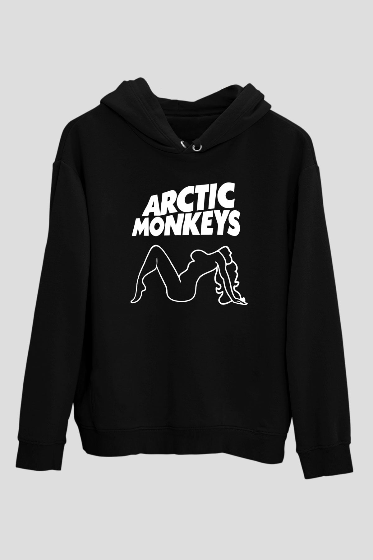 Arctic Monkeys Siyah Unisex Kapüşonlu Sweatshirt