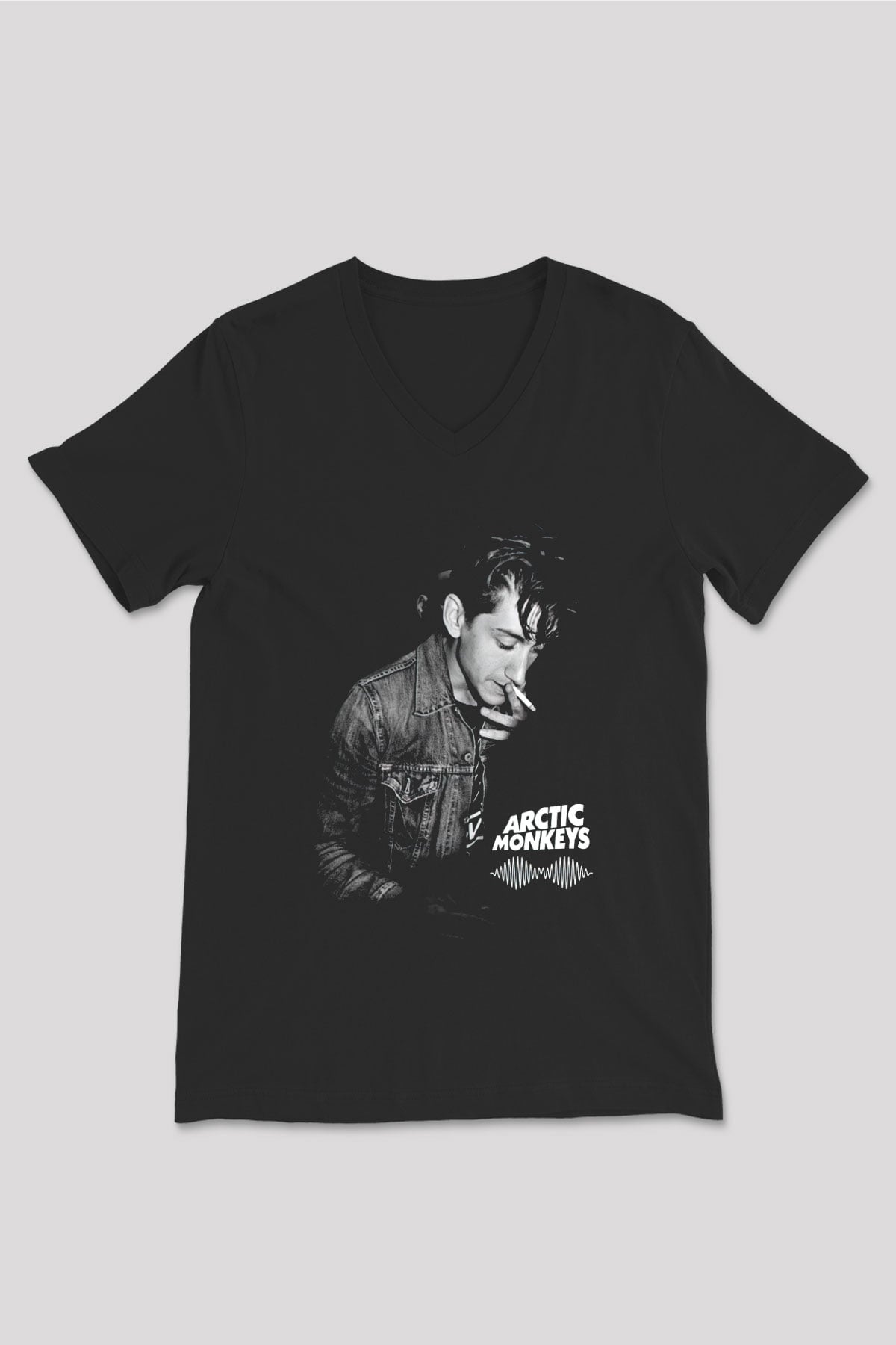 Arctic Monkeys Siyah Unisex V Yaka Tişört