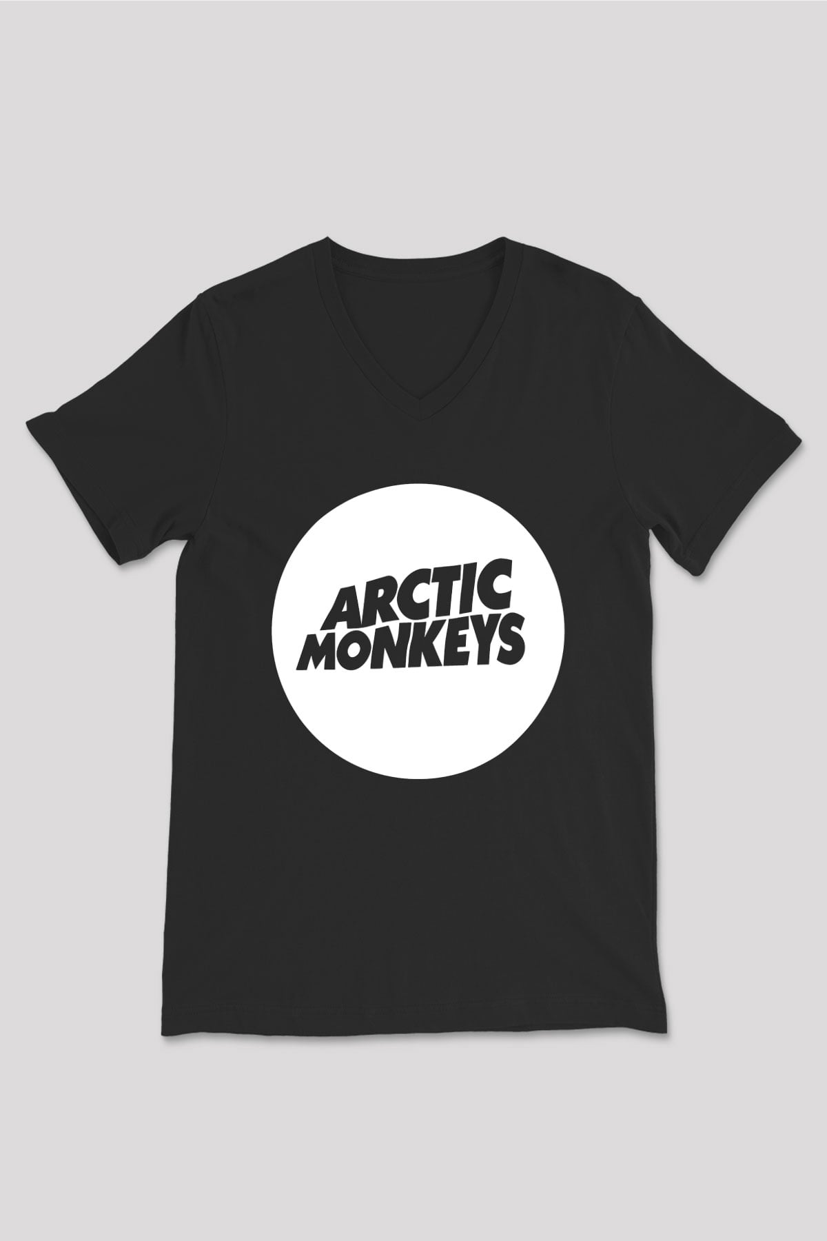 Arctic Monkeys Siyah Unisex V Yaka Tişört