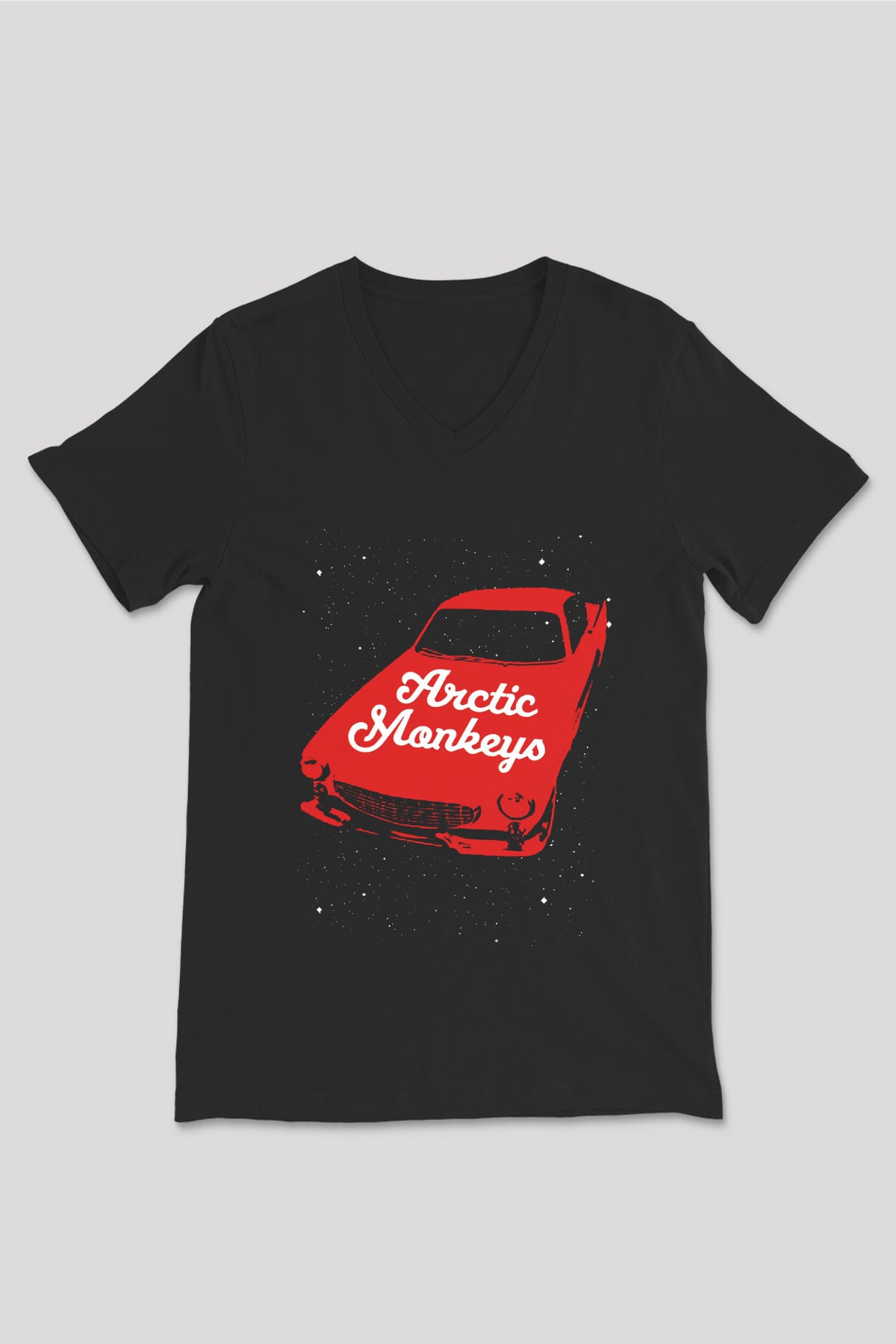 Arctic Monkeys Siyah Unisex V Yaka Tişört
