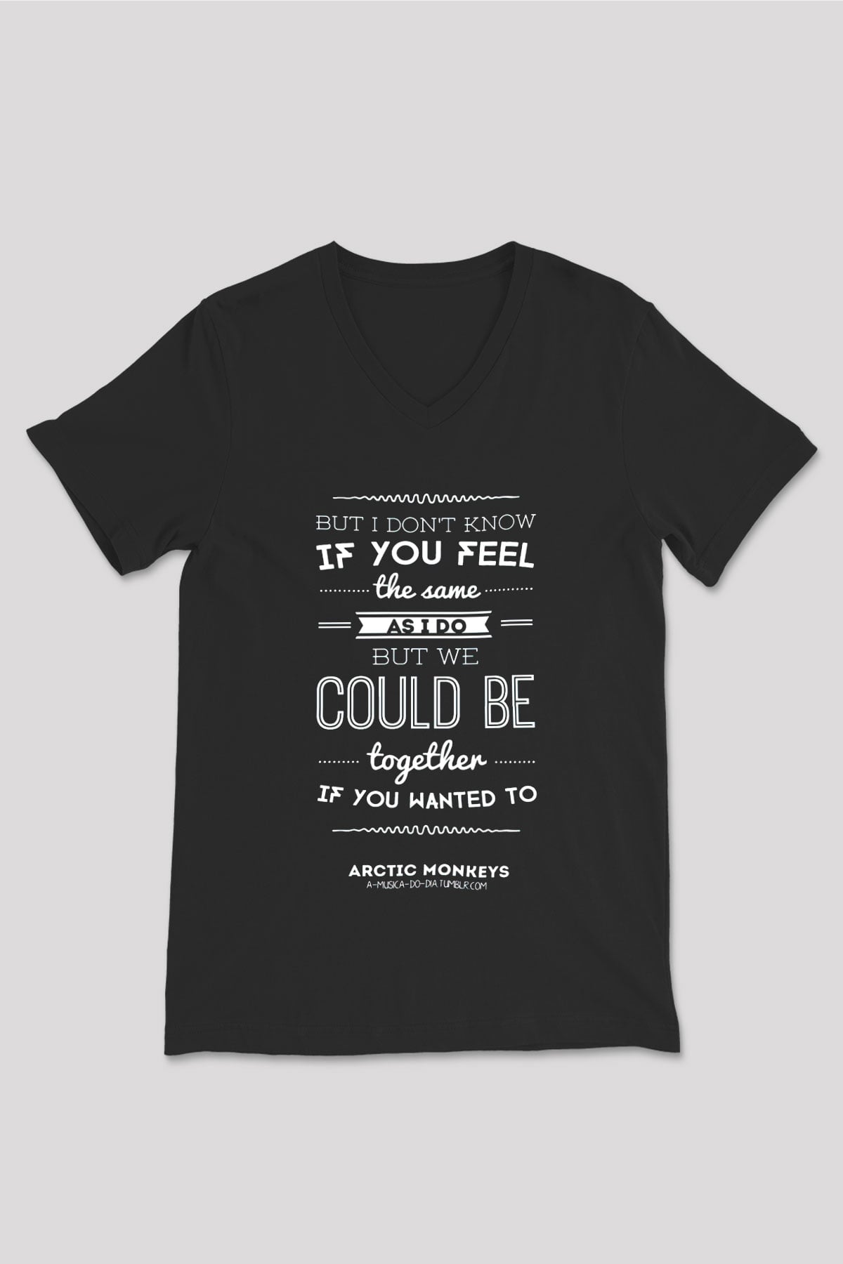 Arctic Monkeys Siyah Unisex V Yaka Tişört
