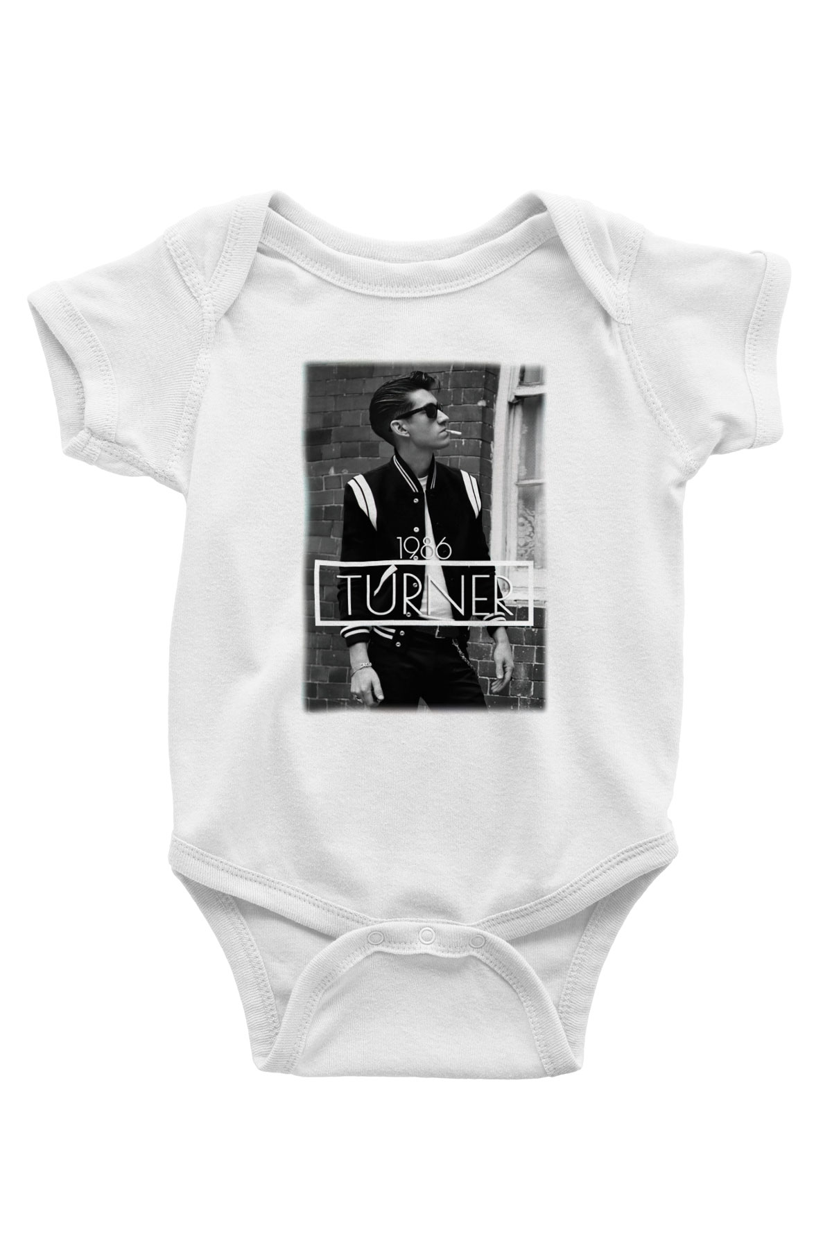Arctic Monkeys Turner Beyaz Bebek Body - Zıbın
