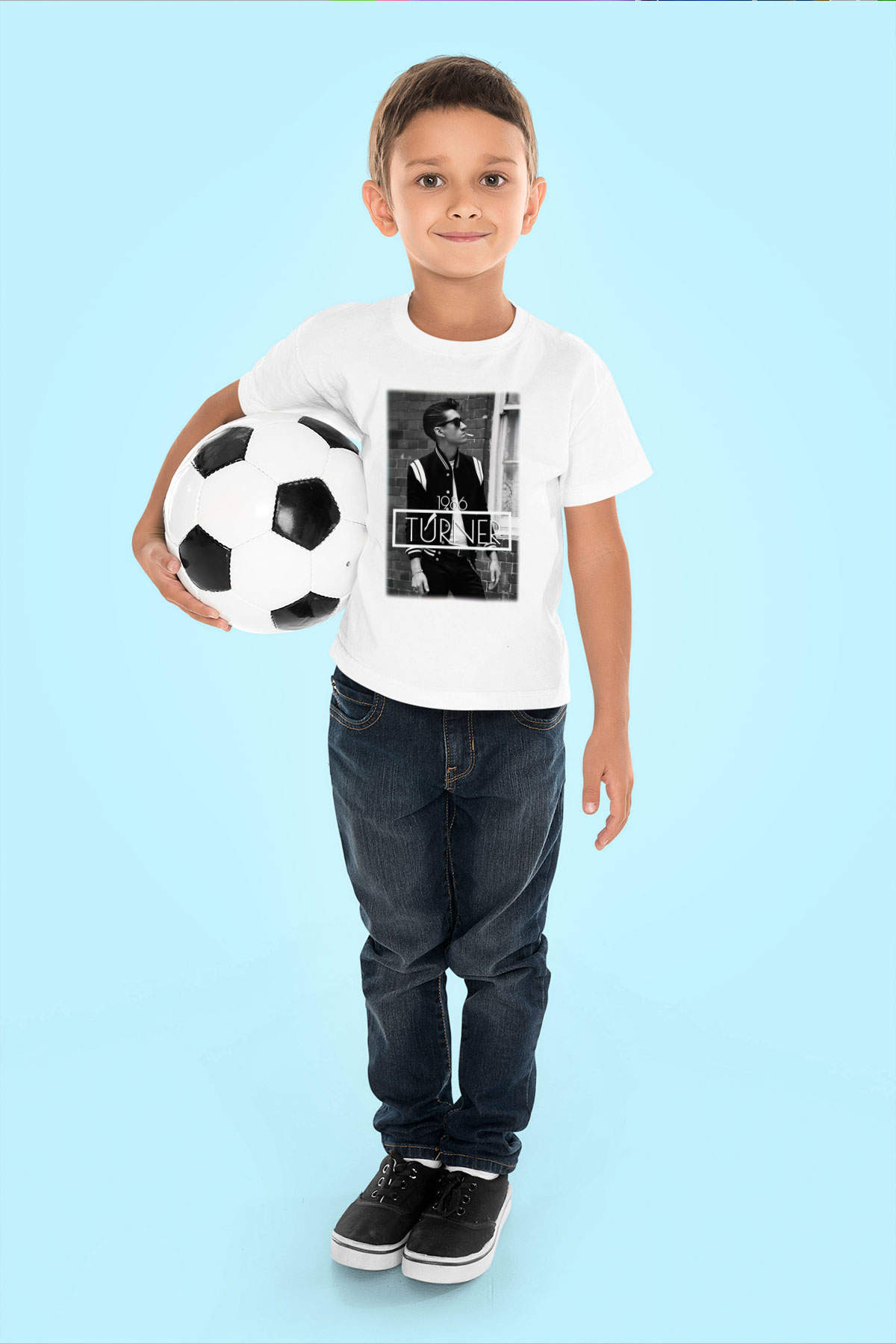 Arctic Monkeys Turner Beyaz Unisex Çocuk Tişört