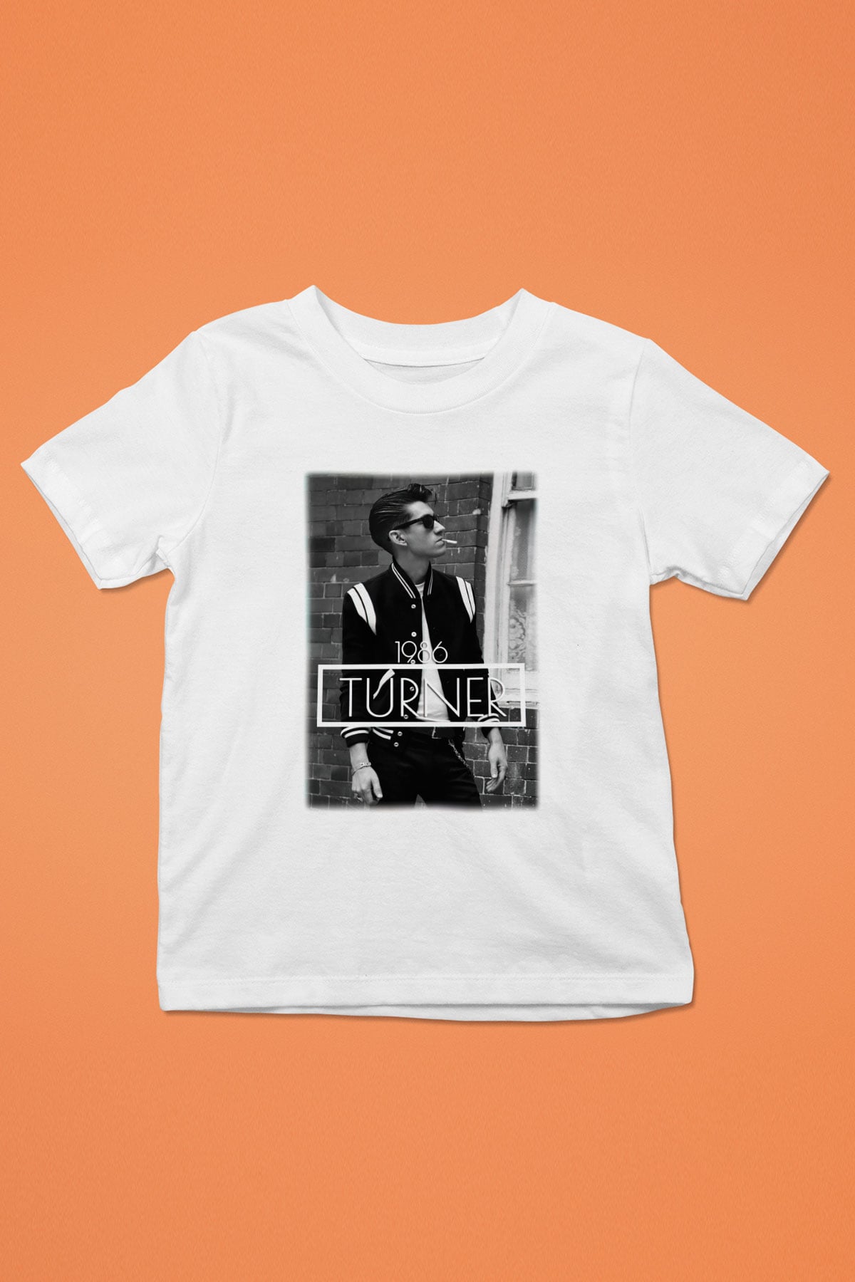 Arctic Monkeys Turner Beyaz Unisex Çocuk Tişört