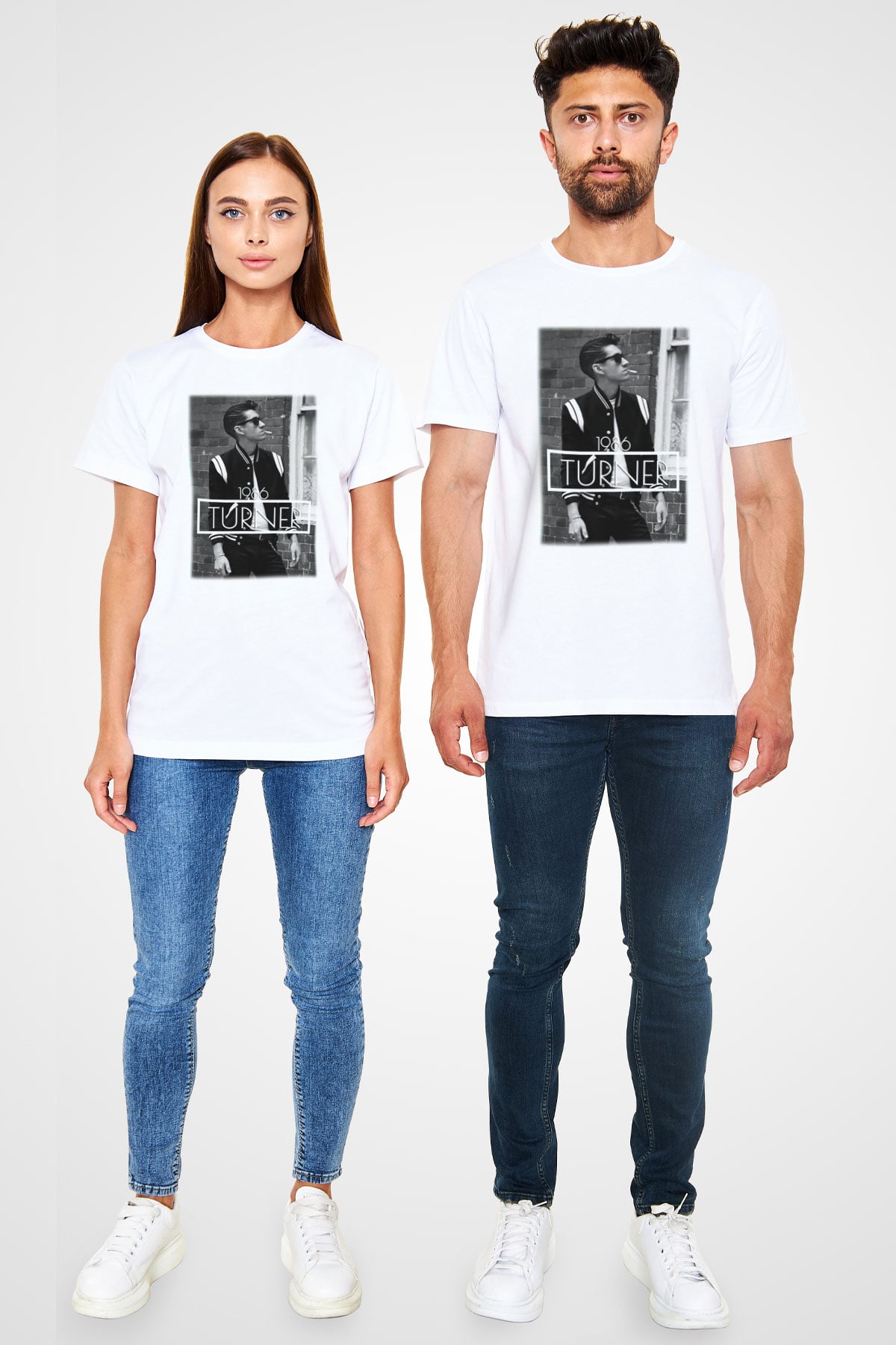 Arctic Monkeys Turner Beyaz Unisex Tişört T-Shirt - TişörtFabrikası