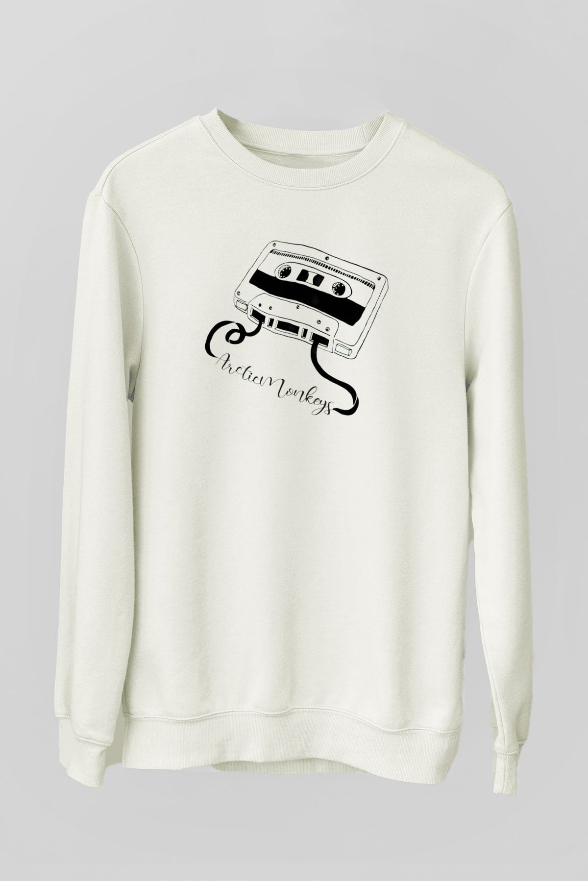 Arctic Monkeys Why'd You Only Call Me When You're High Beyaz Unisex Sweatshirt