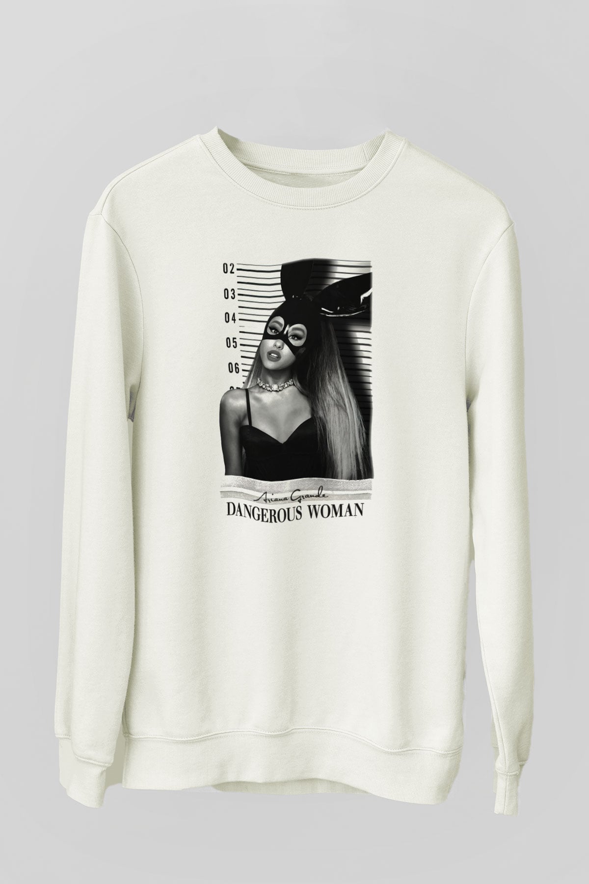 Ariana Grande Beyaz Unisex Sweatshirt