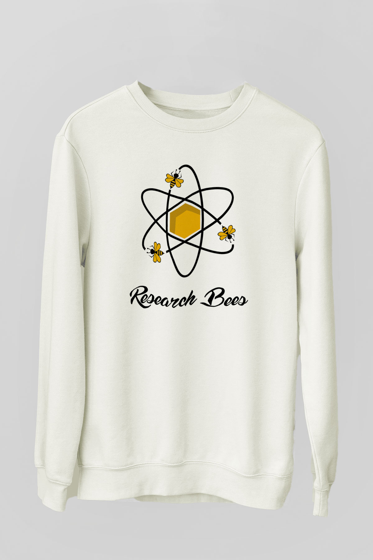 Arıcı Beyaz Unisex Sweatshirt