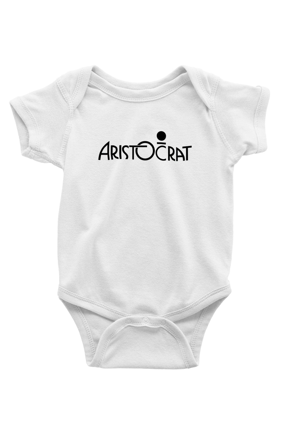 Aristocrats Baskılı Beyaz Unisex Bebek Body - Zıbın