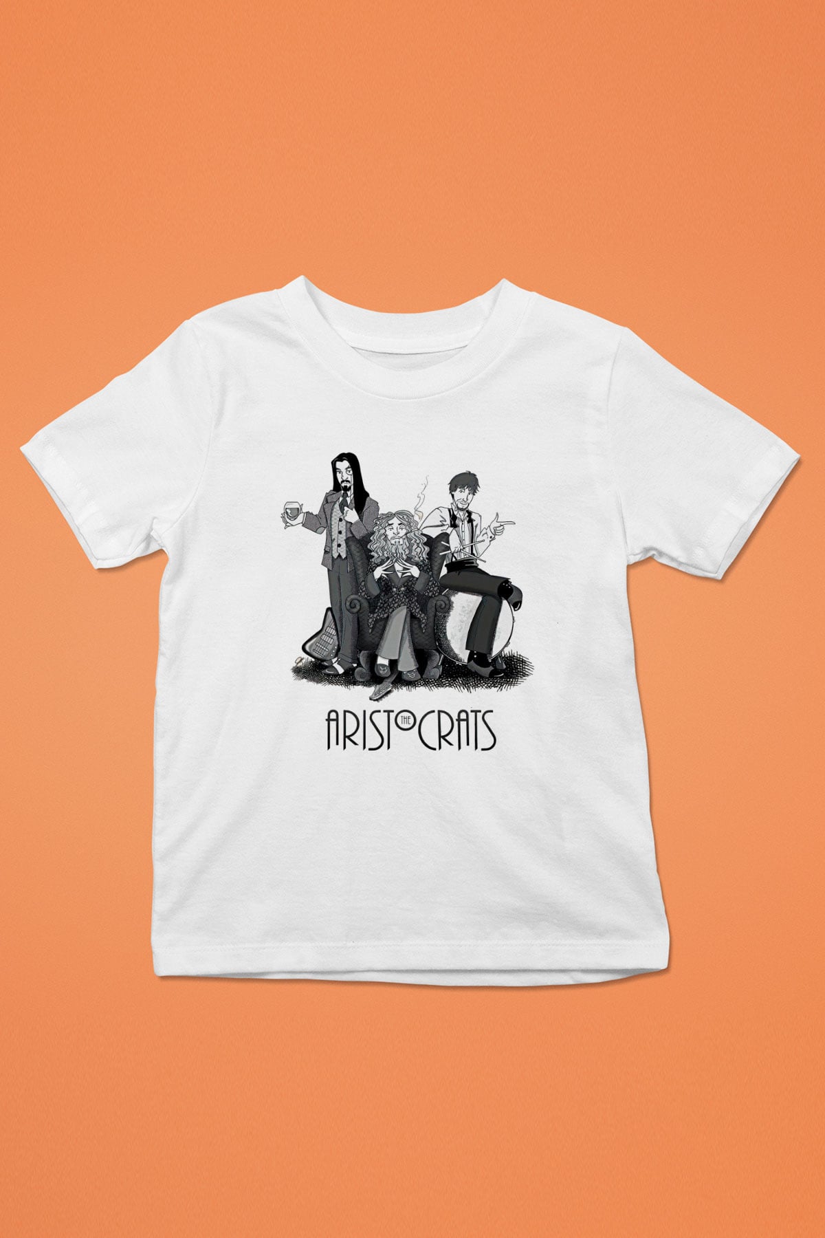Aristocrats Baskılı Beyaz Unisex Beyaz Çocuk Tişört - Tshirt