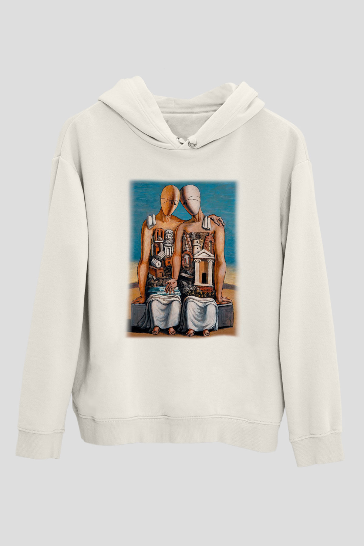 Arkeolog Beyaz Unisex Hoodie