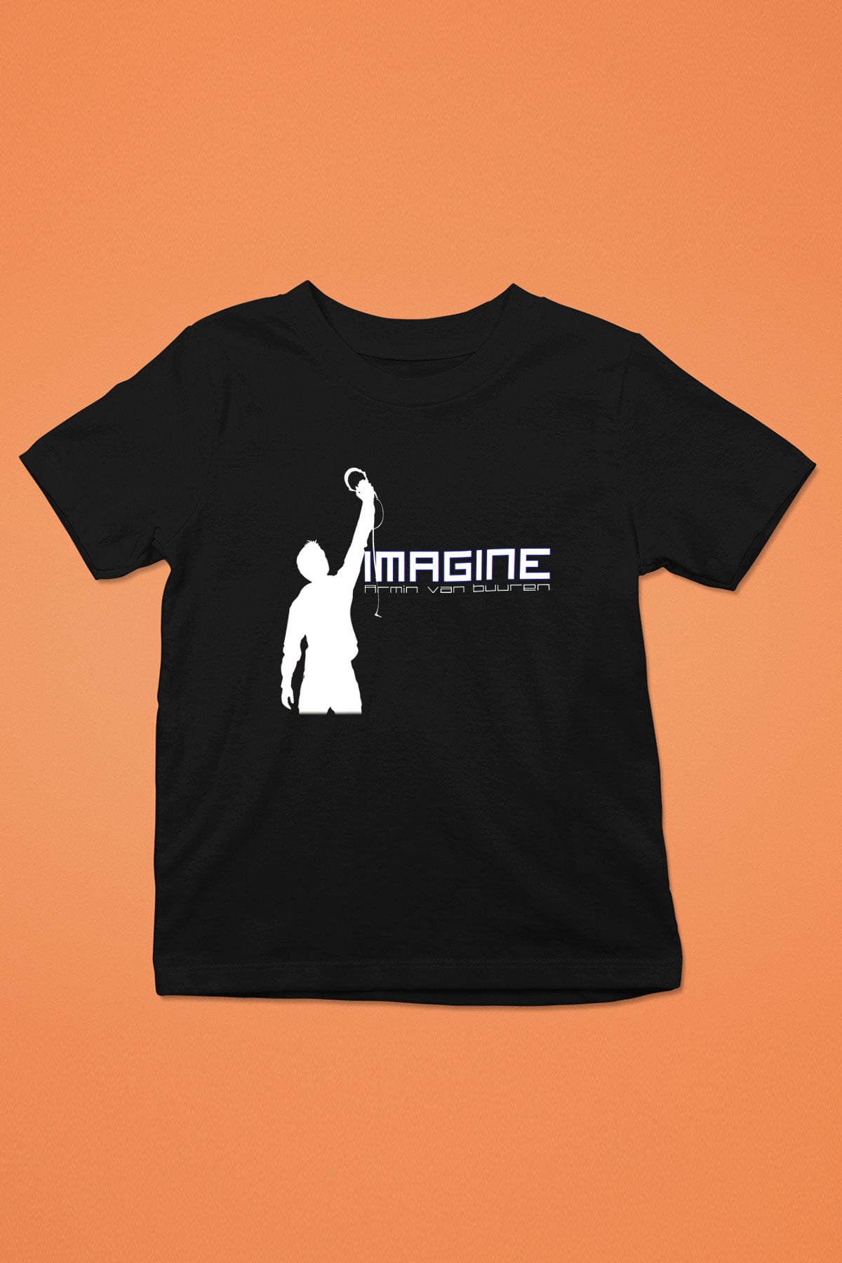 Armin Van Buuren Baskılı Siyah Unisex Çocuk Tişört