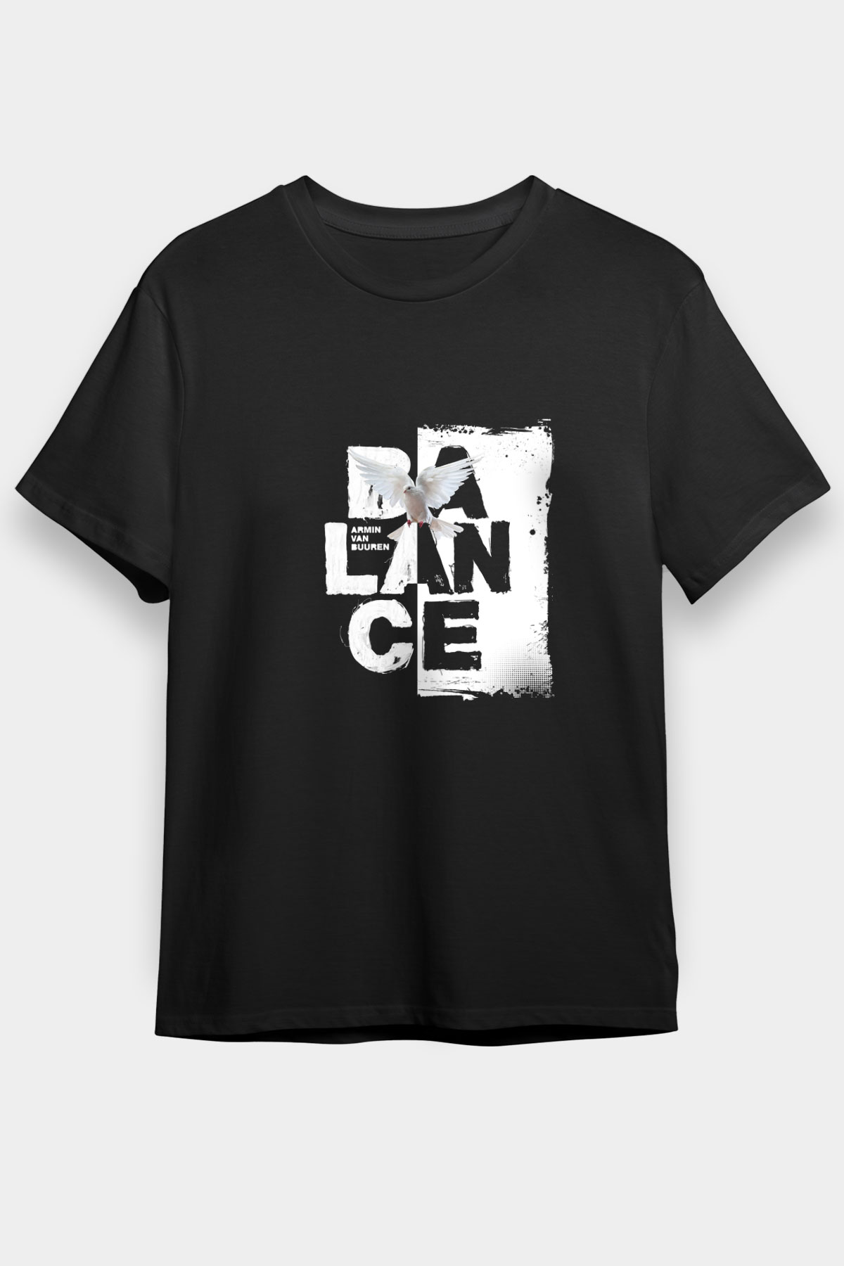 Armin Van Buuren Baskılı Unisex Siyah Tişört