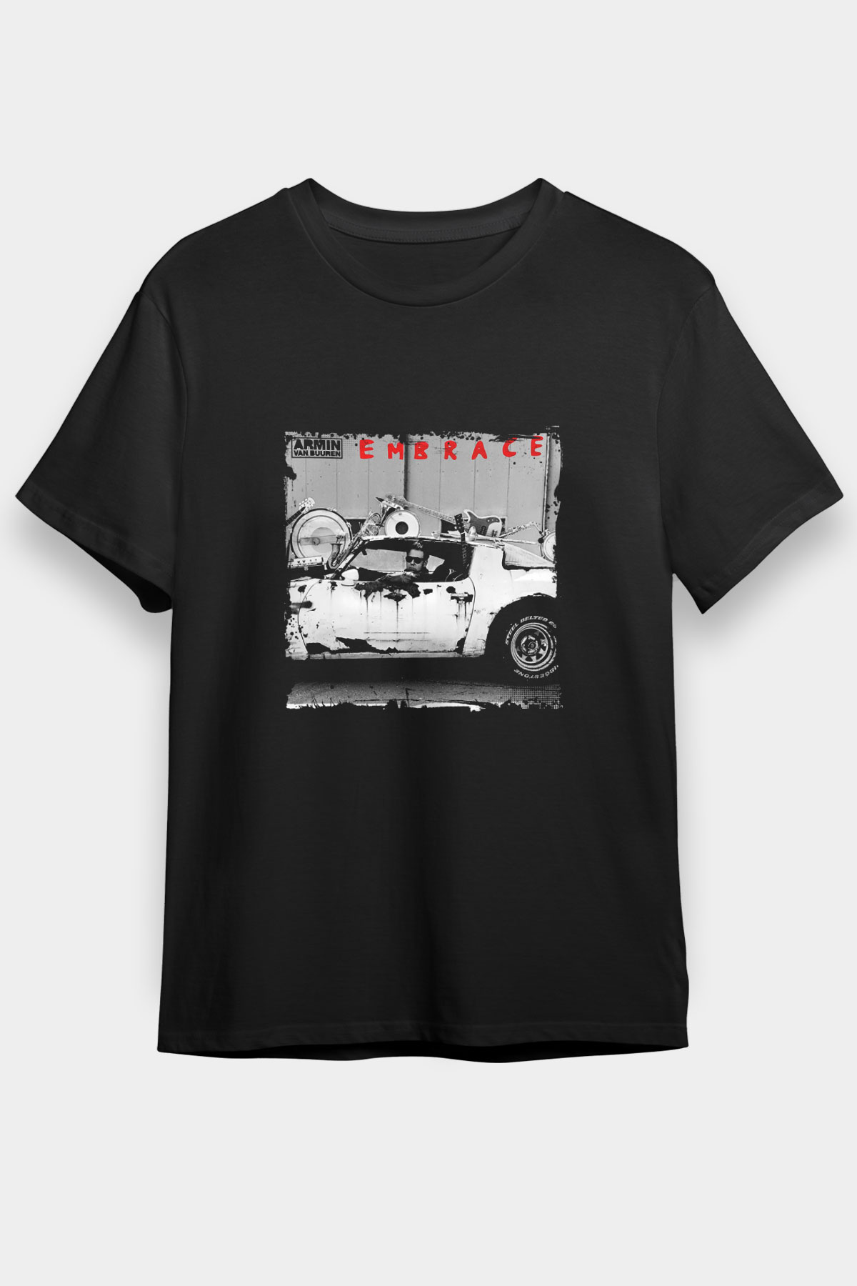 Armin Van Buuren Baskılı Unisex Siyah Tişört