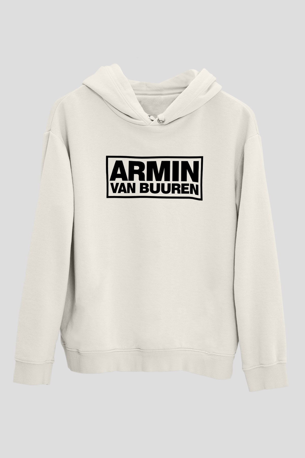 Armin Van Buuren Beyaz Unisex Kapşonlu Sweatshirt
