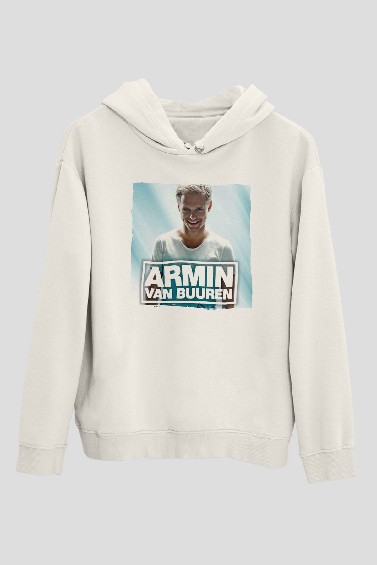 Armin Van Buuren Beyaz Unisex Kapüşonlu Sweatshirt