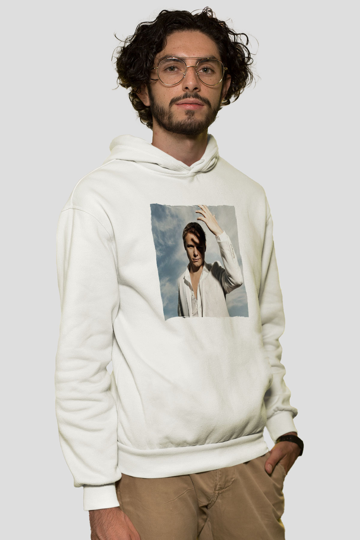 Armin Van Buuren Beyaz Unisex Kapüşonlu Sweatshirt