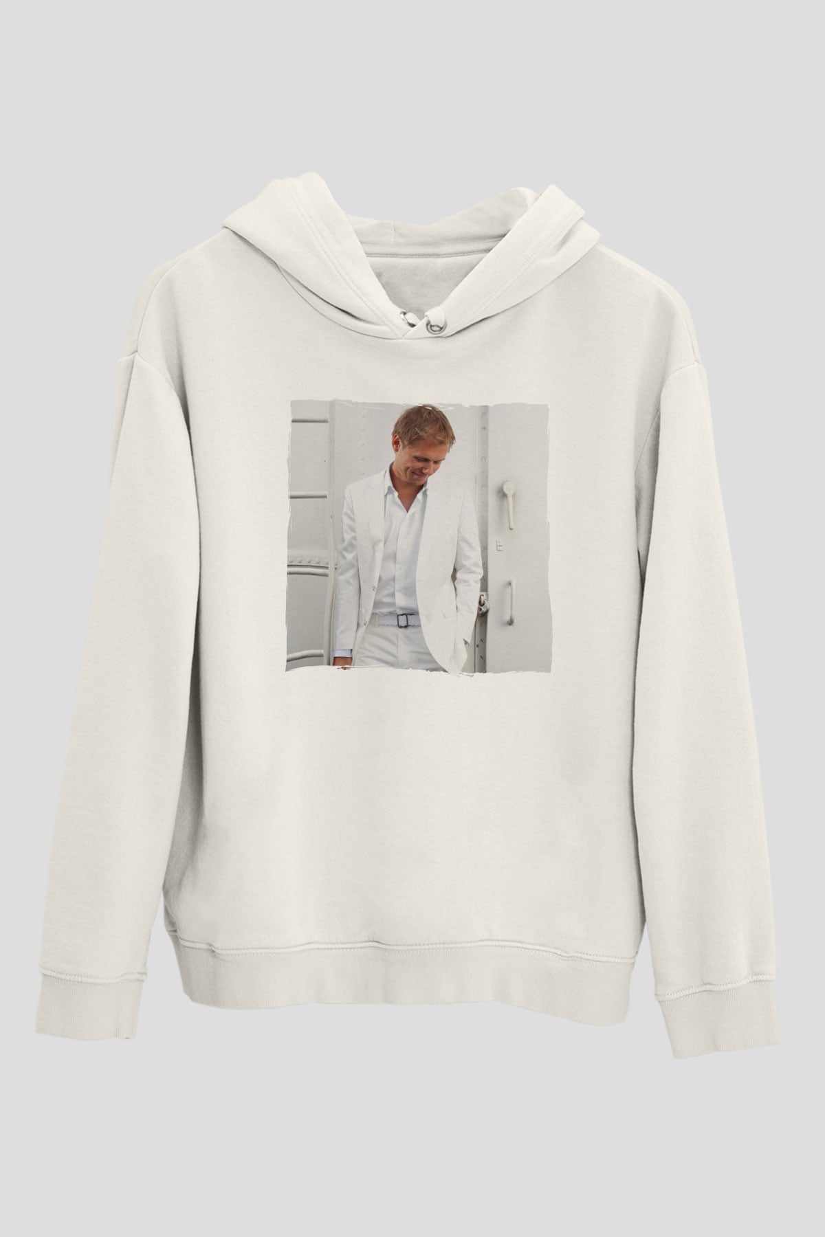 Armin Van Buuren Beyaz Unisex Kapüşonlu Sweatshirt