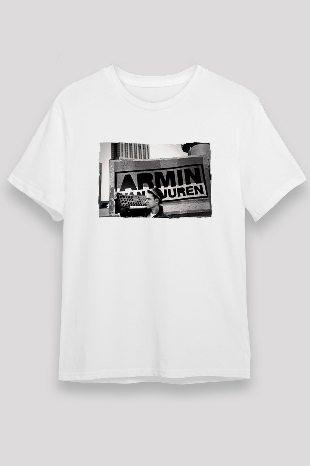 Armin Van Buuren Beyaz Unisex Tişört T-Shirt - TişörtFabrikası