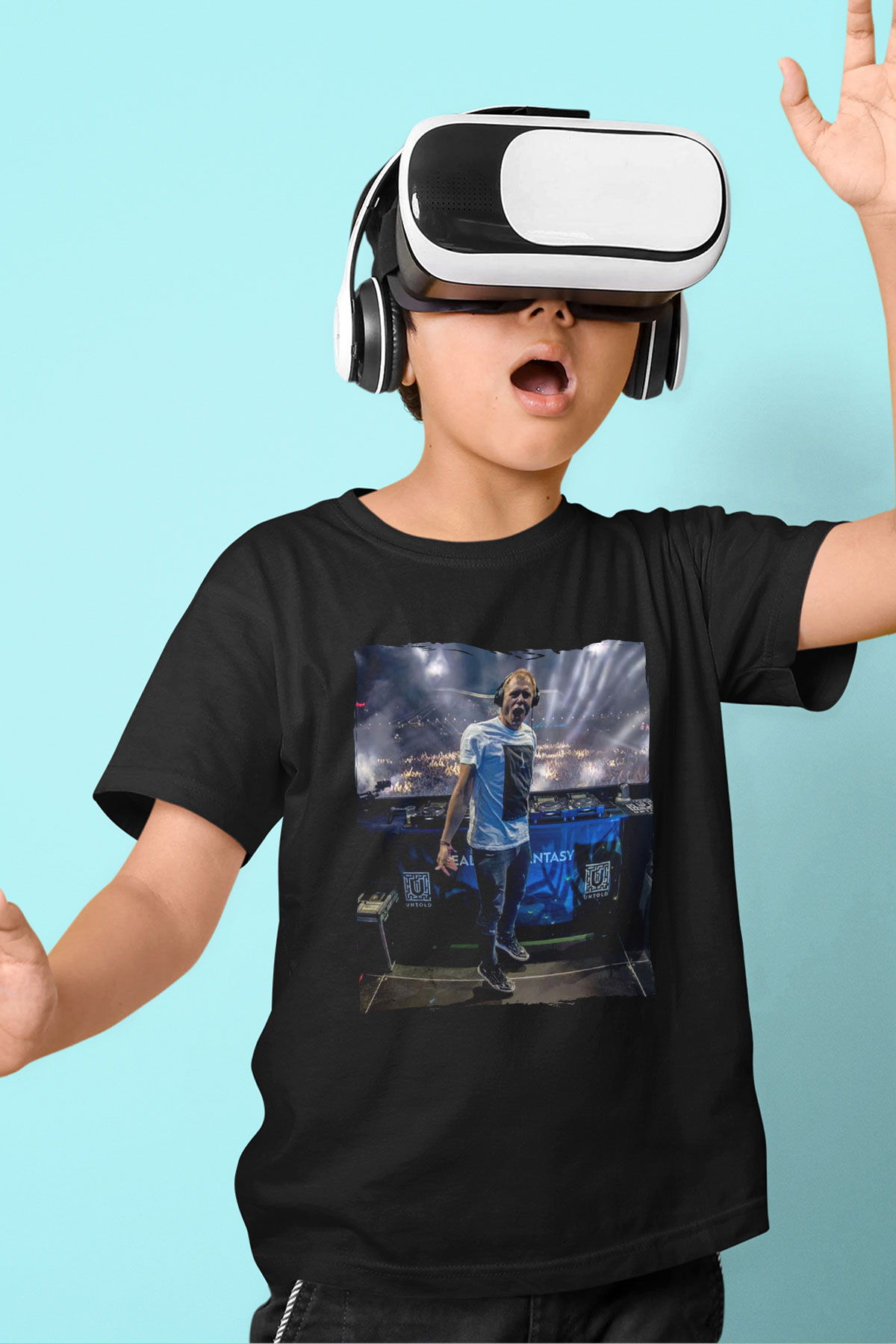 Armin Van Buuren Siyah Unisex Çocuk Tişört