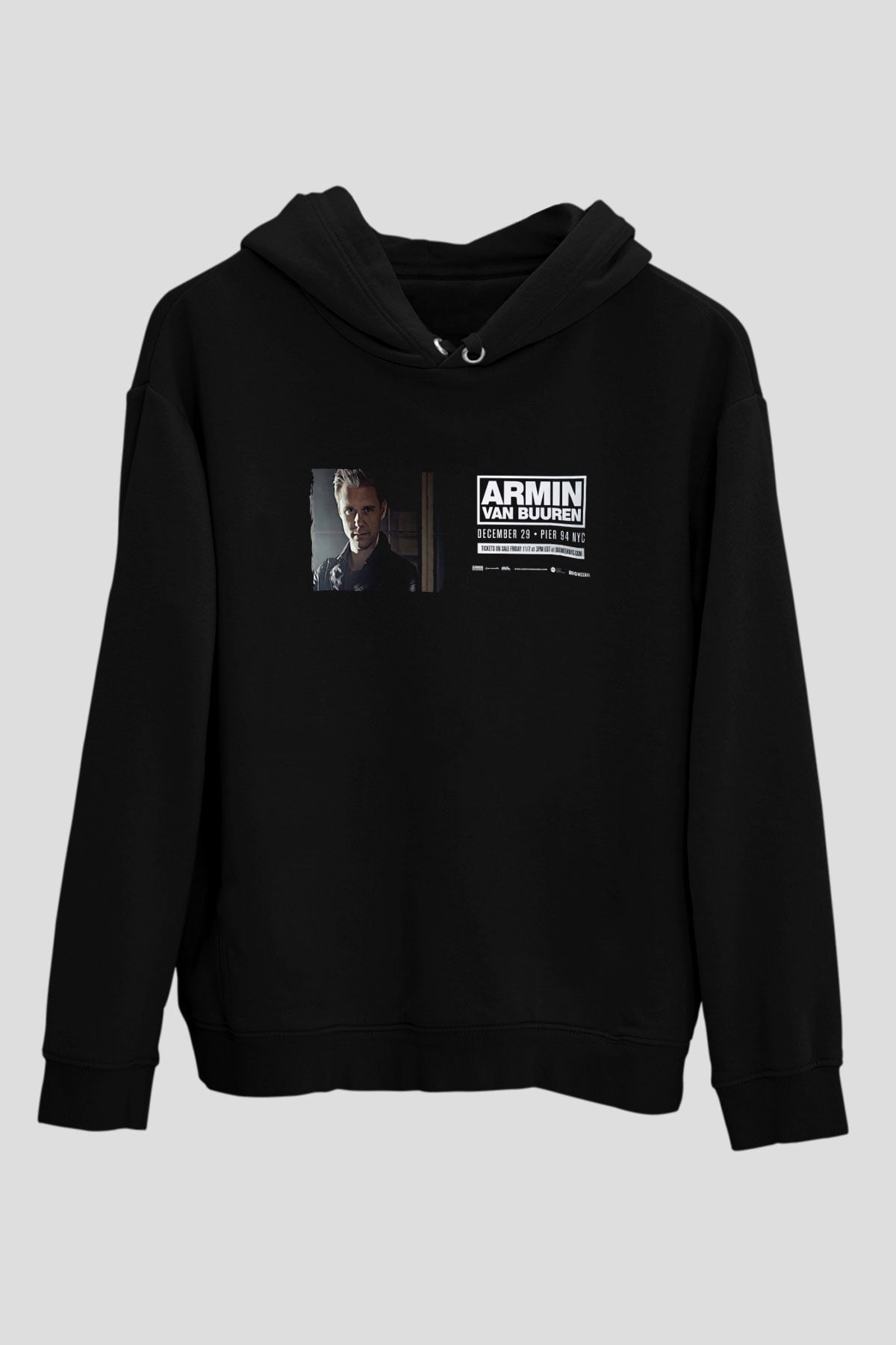 Armin Van Buuren Siyah Unisex Kapüşonlu Sweatshirt