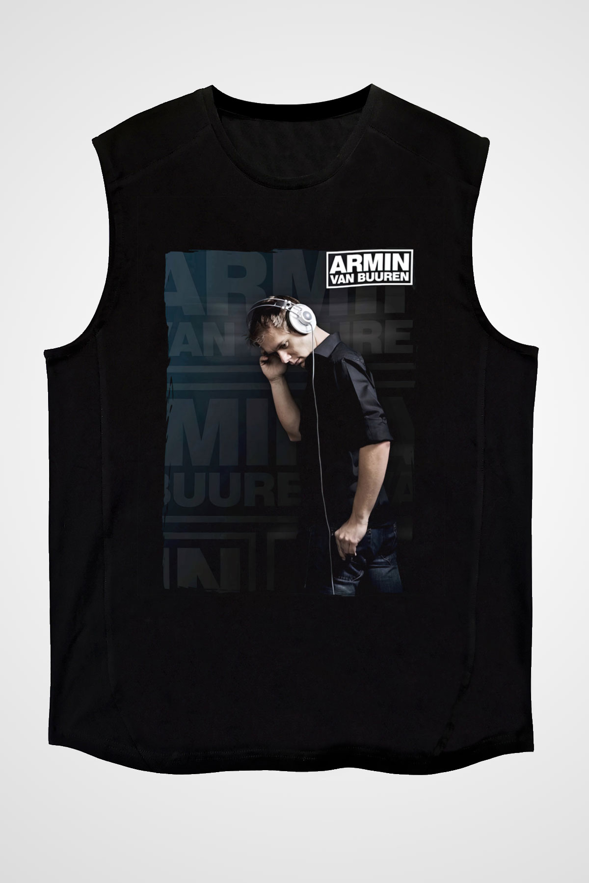 Armin Van Buuren Siyah Unisex Kolsuz Tişört