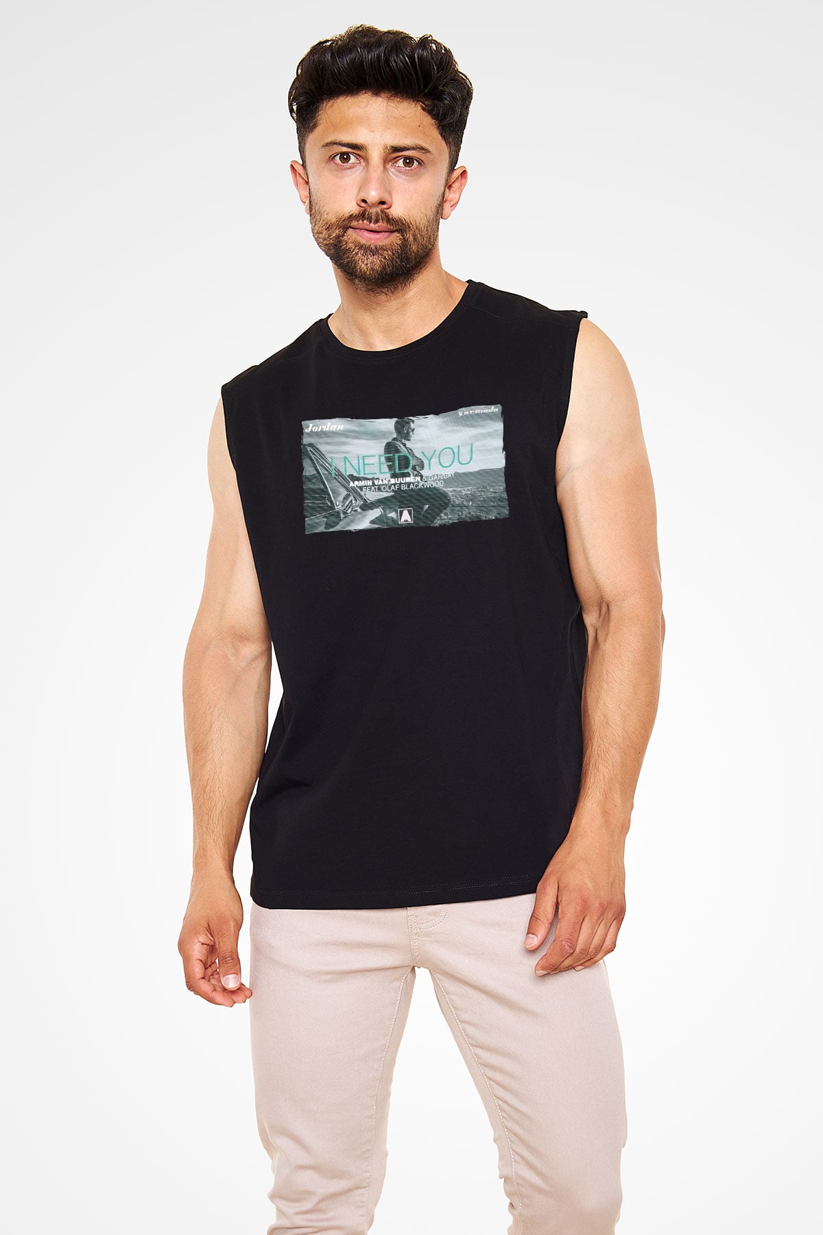 Armin Van Buuren Siyah Unisex Kolsuz Tişört