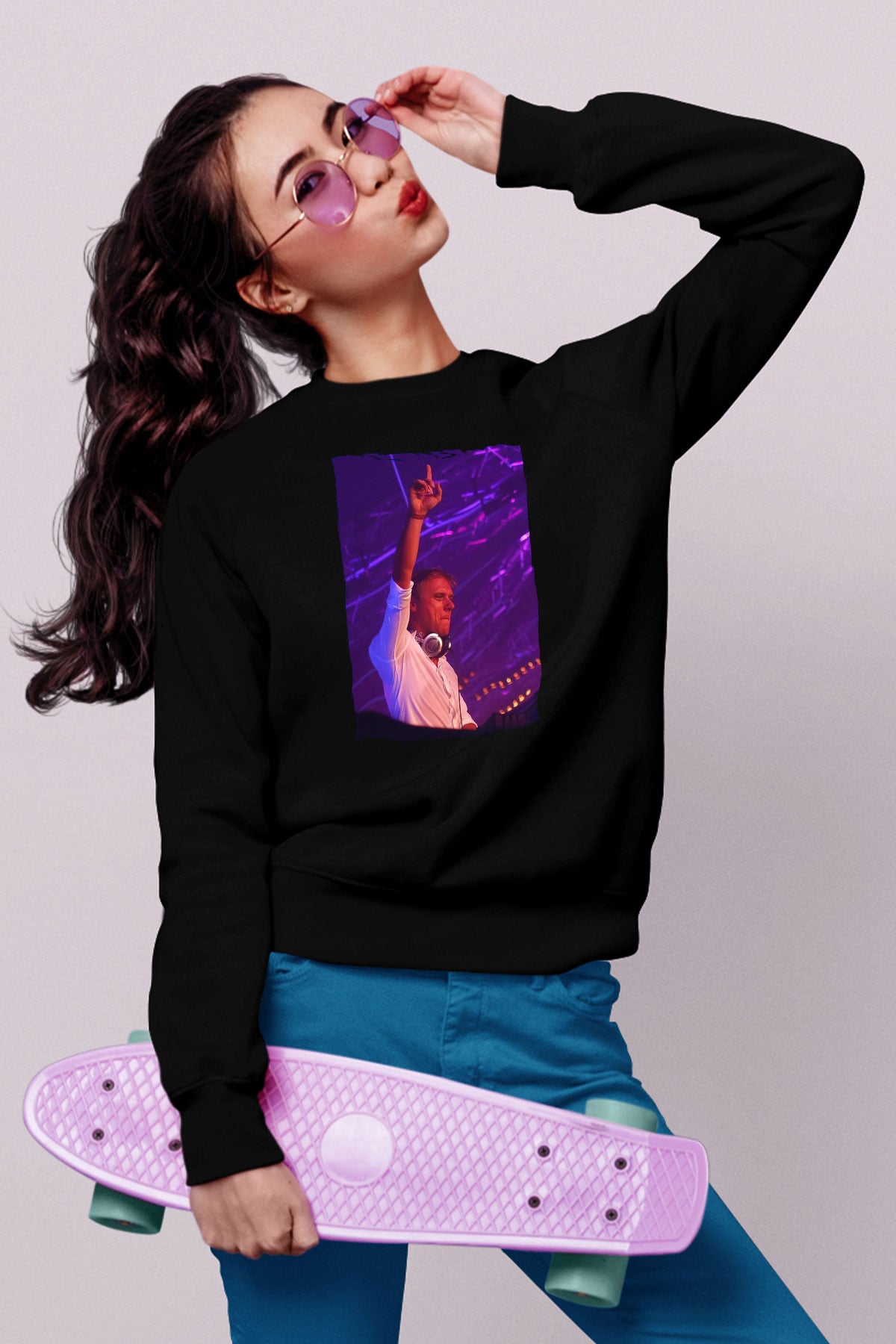 Armin Van Buuren Siyah Unisex Sweatshirt