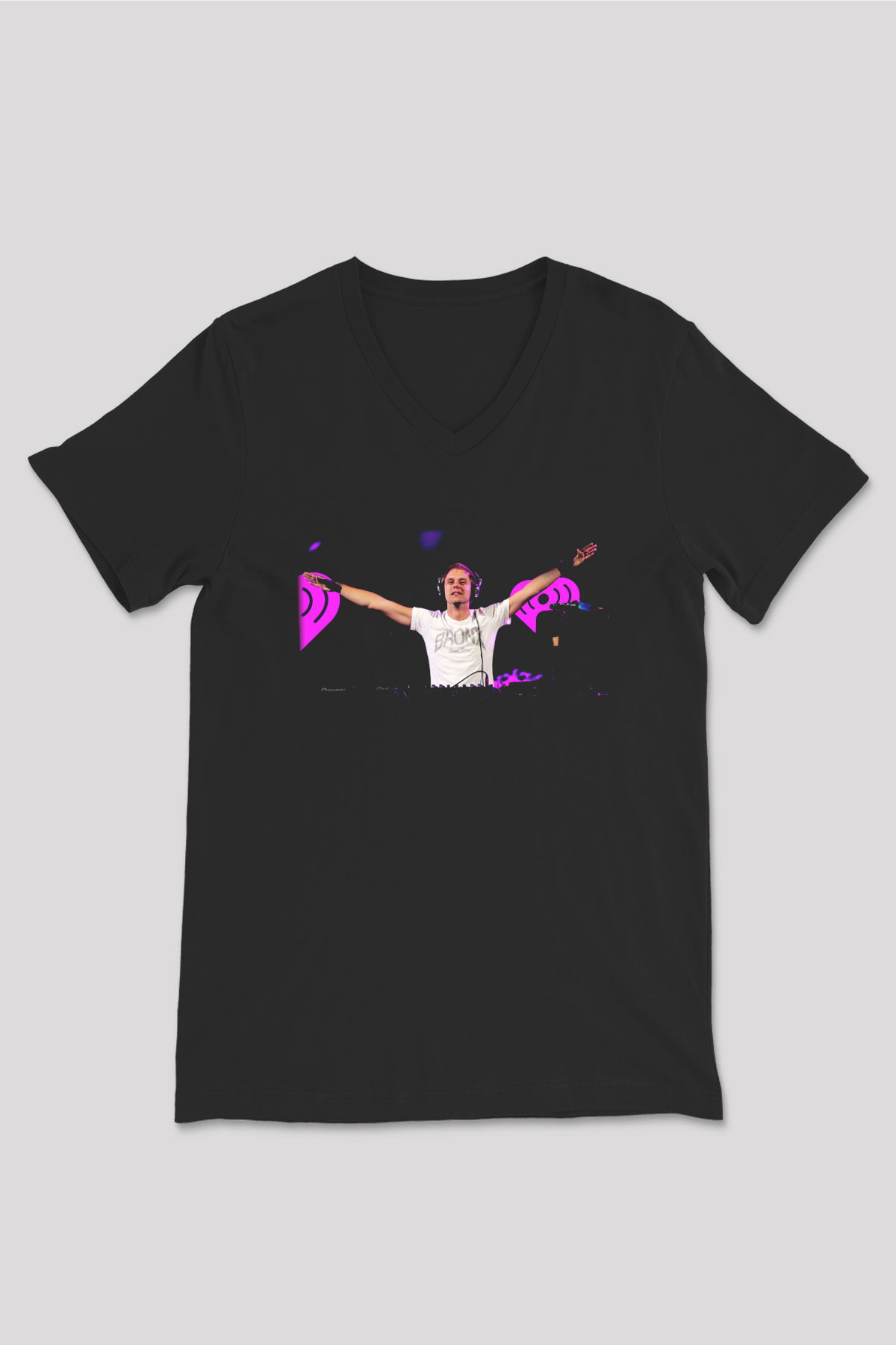 Armin Van Buuren Siyah Unisex V Yaka Tişört T-Shirt