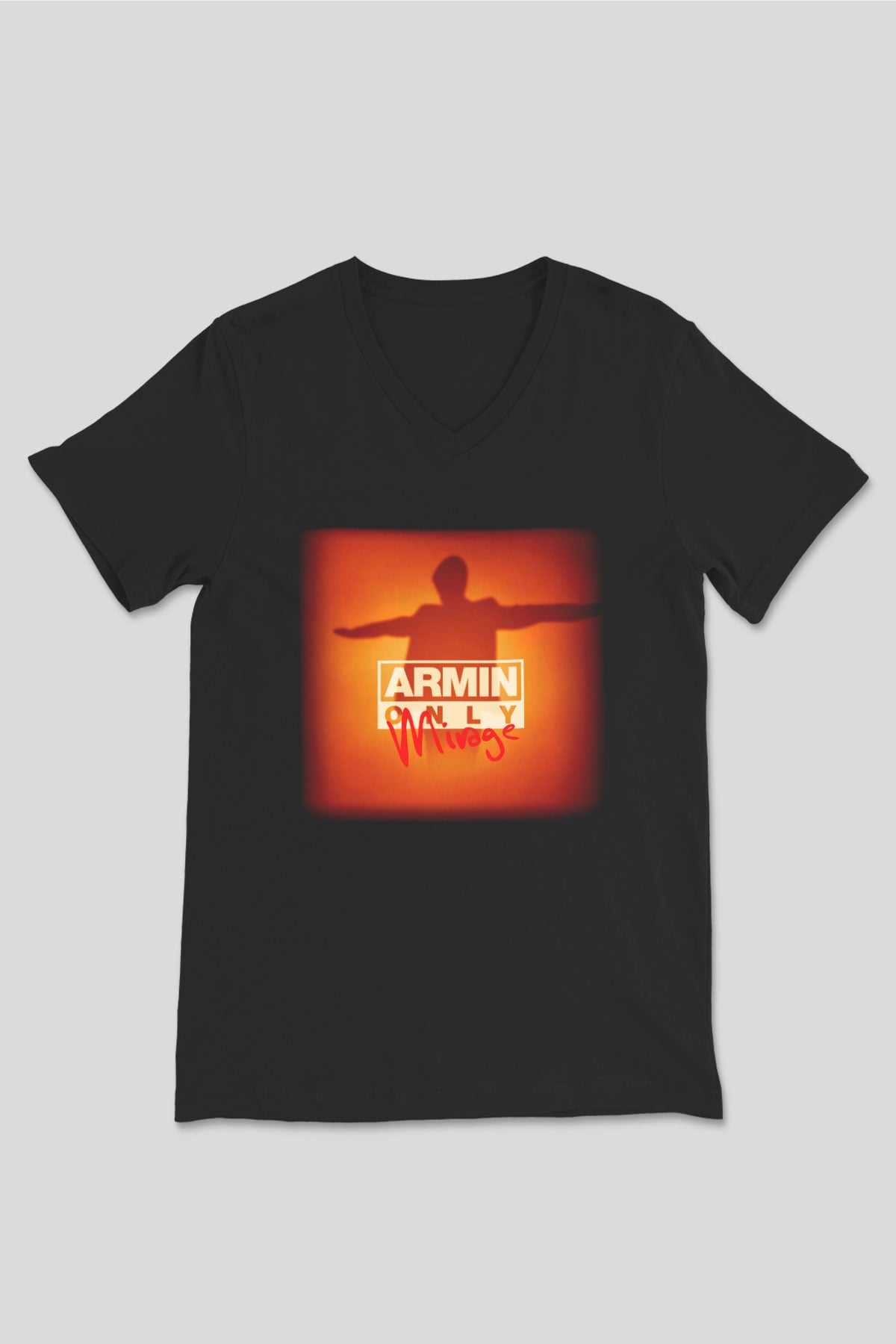 Armin Van Buuren Siyah Unisex V Yaka Tişört T-Shirt
