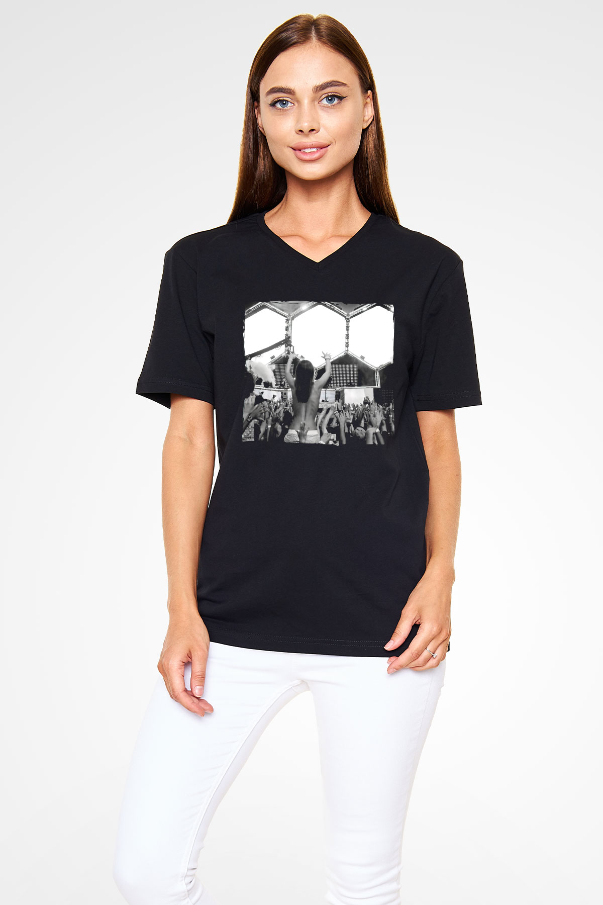 Armin Van Buuren Siyah Unisex V Yaka Tişört