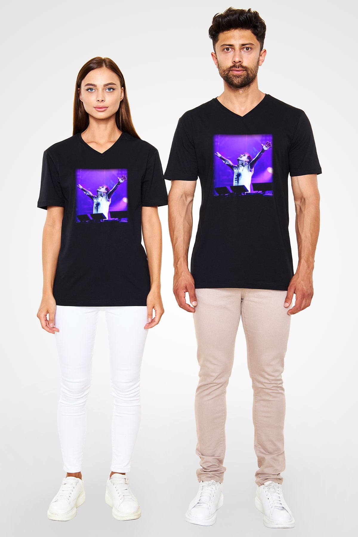 Armin Van Buuren Siyah Unisex V Yaka Tişört T-Shirt