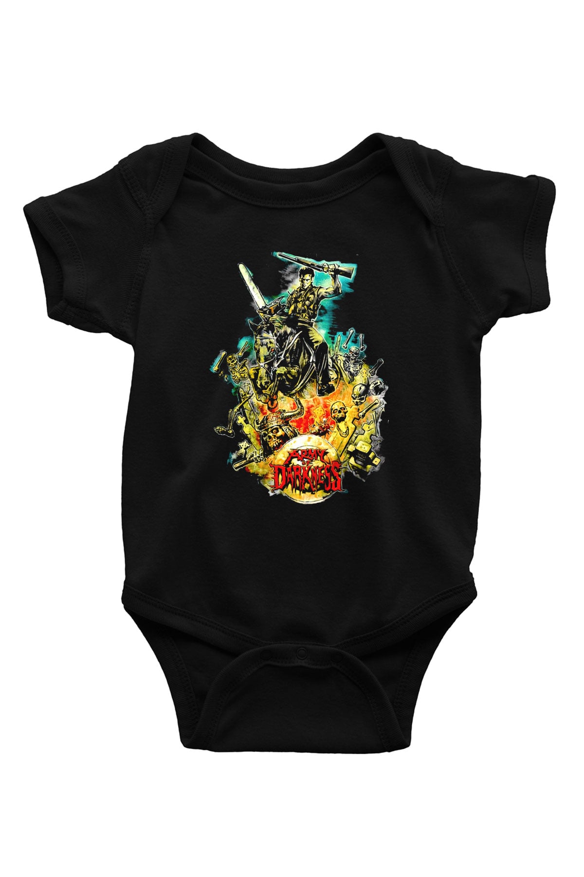 Army of Darkness Siyah Bebek Body - Zıbın