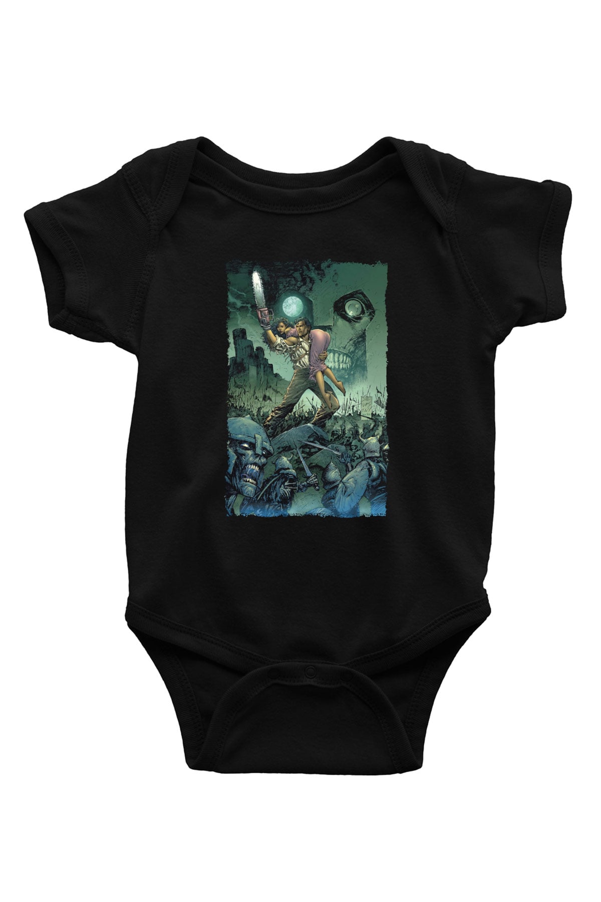 Army of Darkness Siyah Bebek Body - Zıbın
